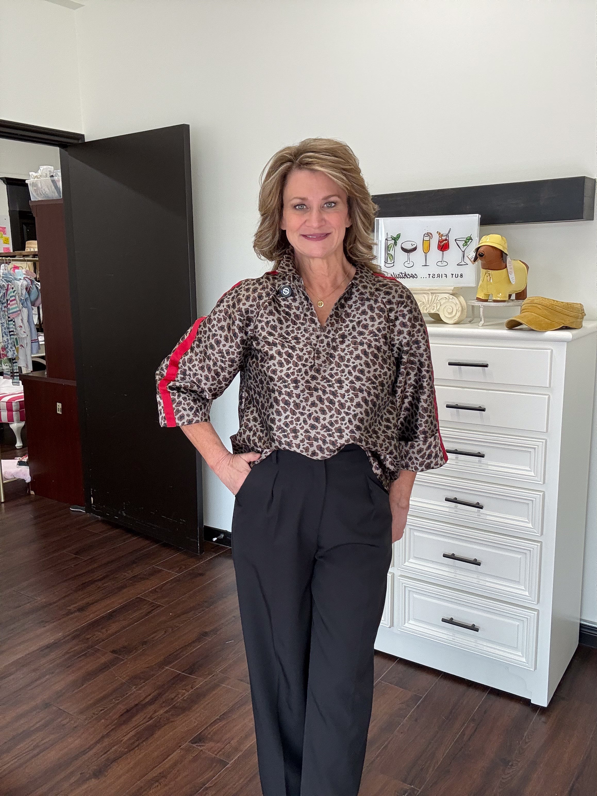 Classic Wide Leg Trouser-Black