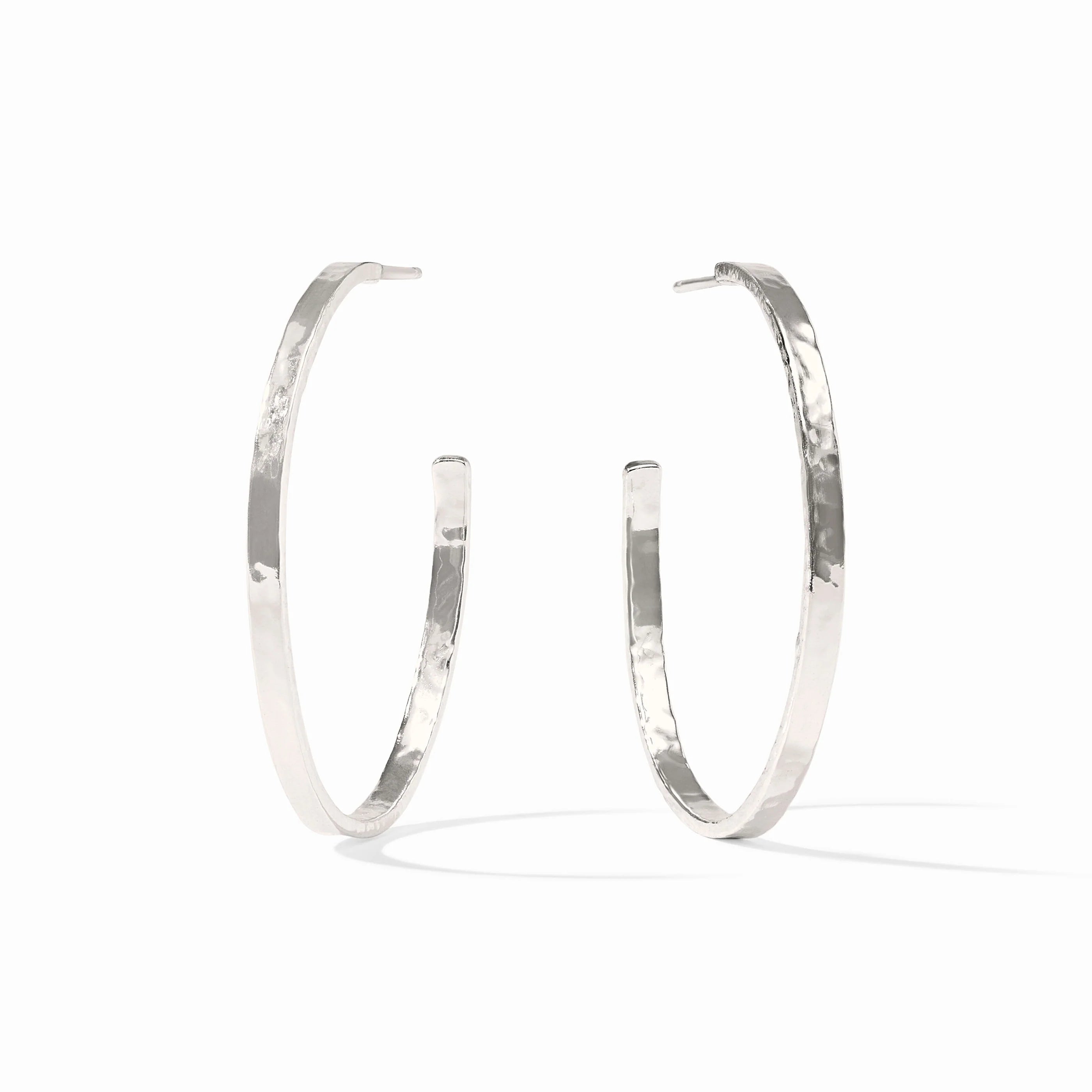 [Julie Vos]Crescent Hoop- Silver L