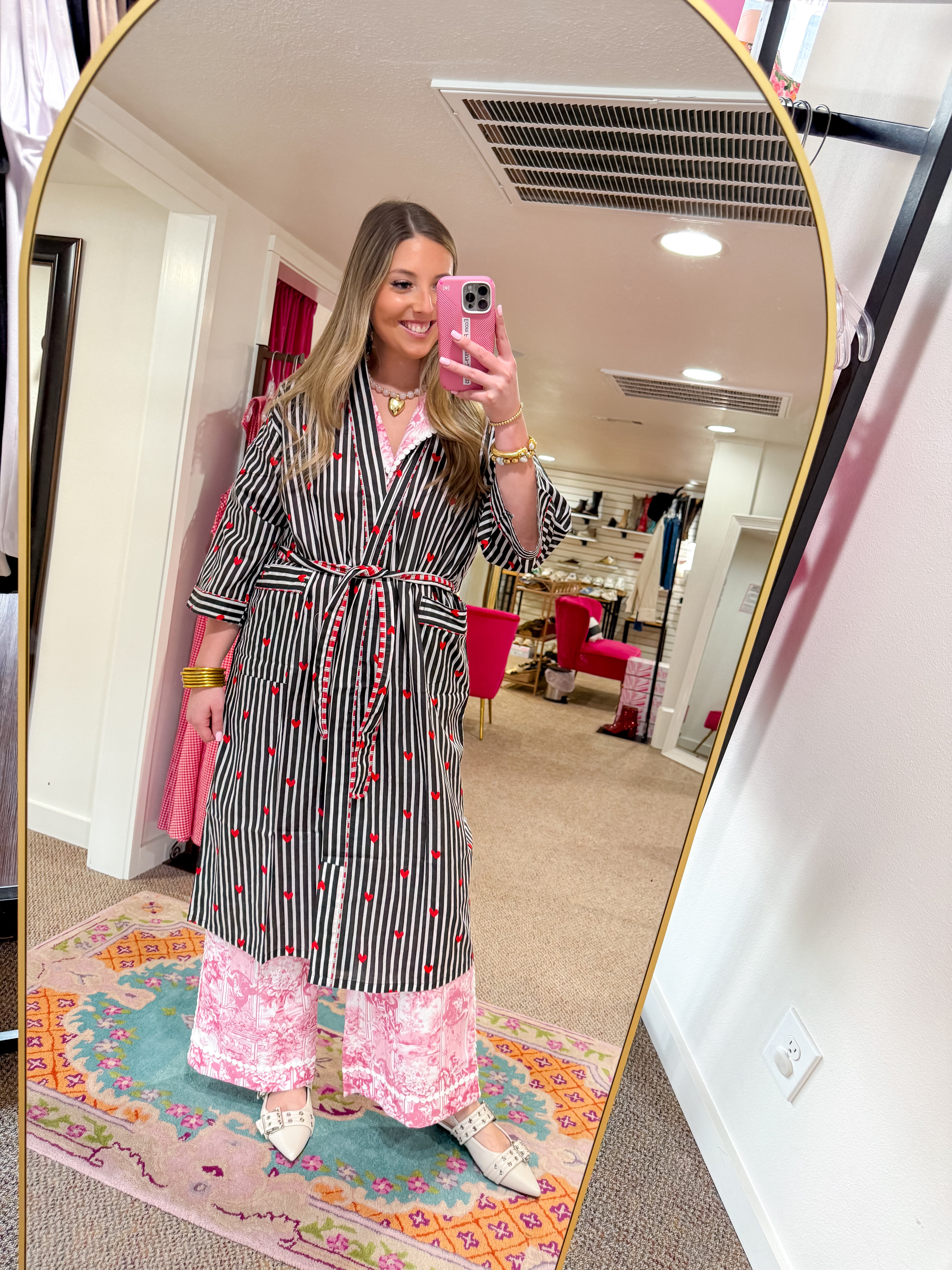 Love Lines Robe - Black (One Size)