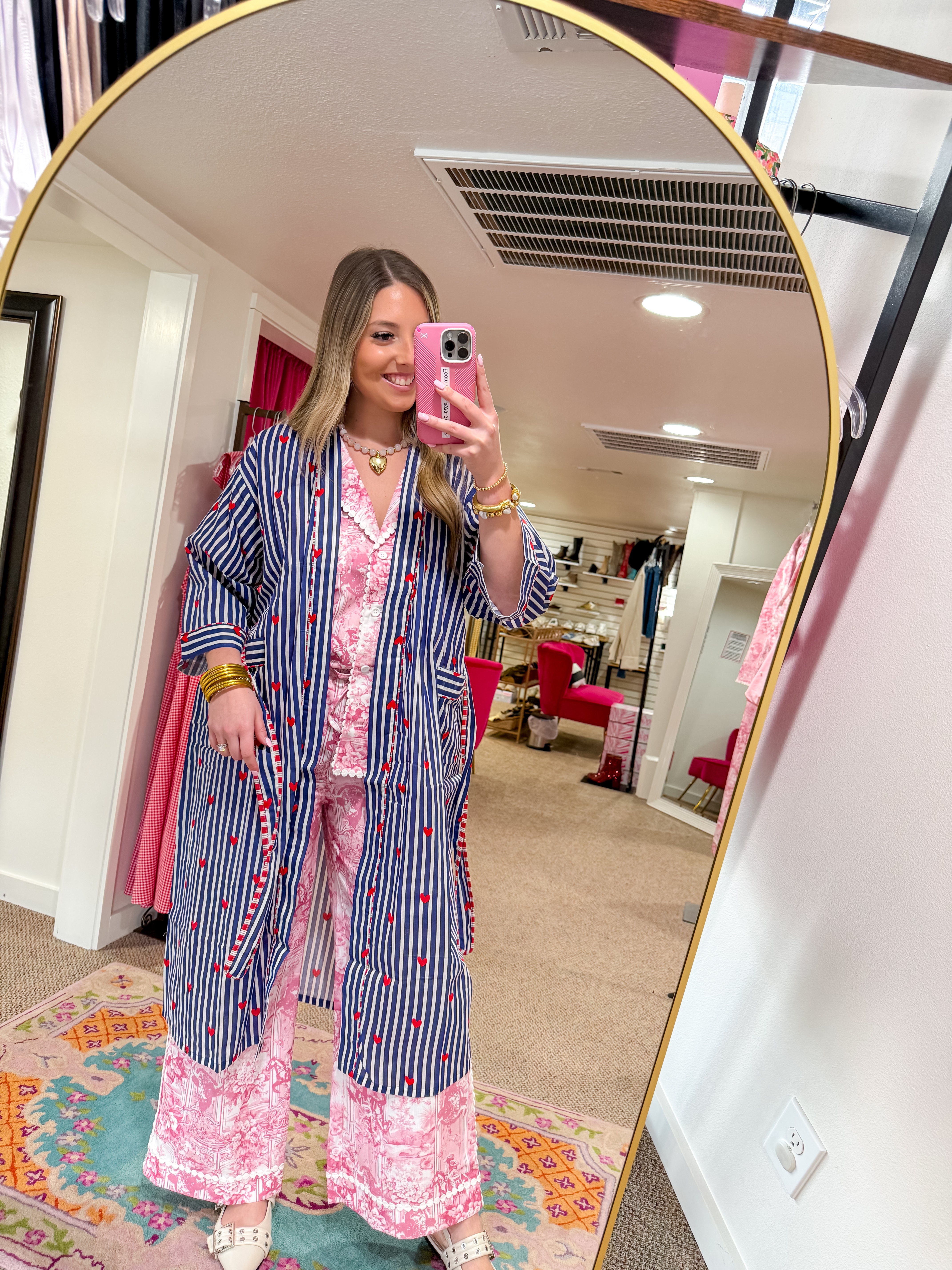 Love Lines Robe - Blue (One Size)