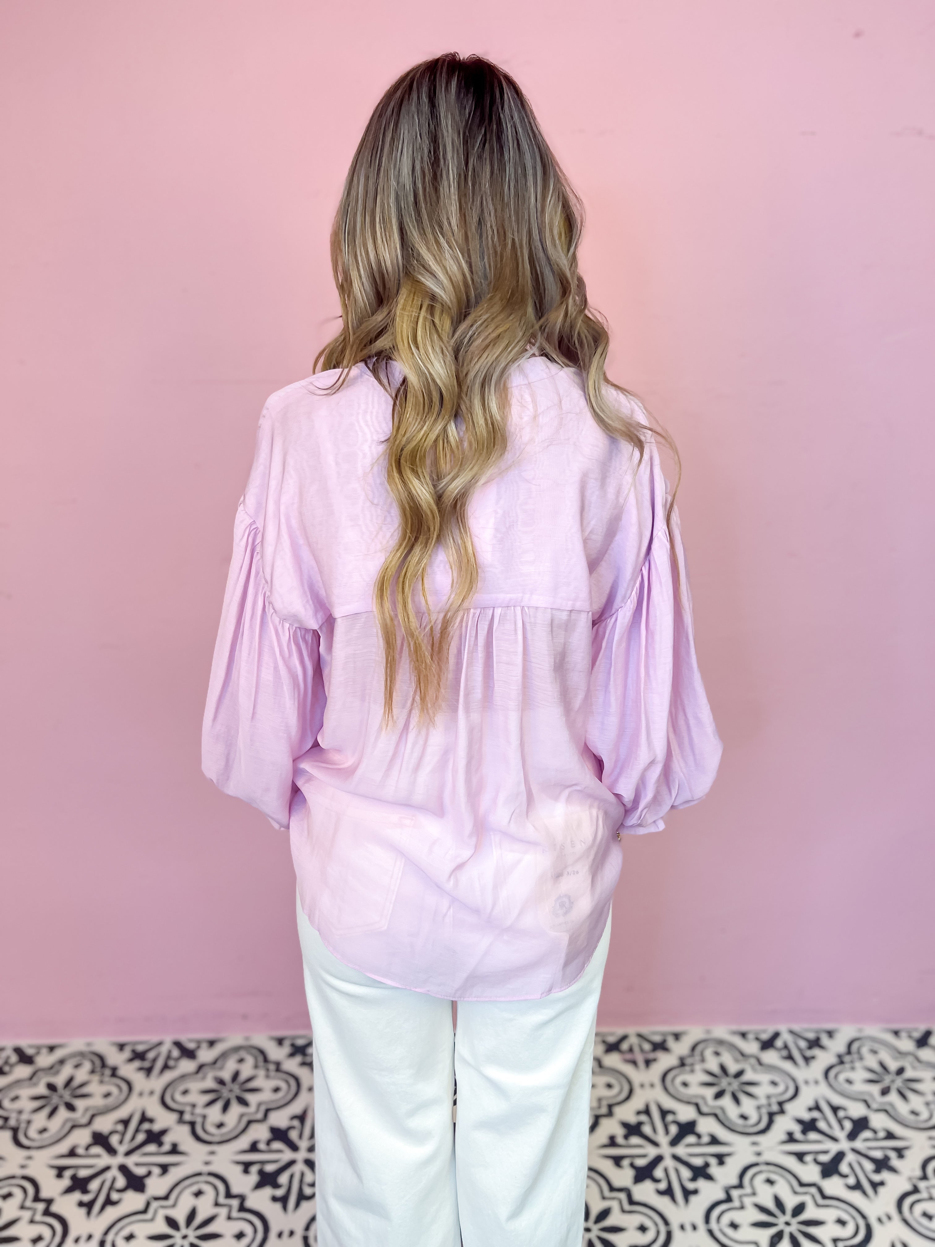Lilac Luxe Puff Sleeve Blouse