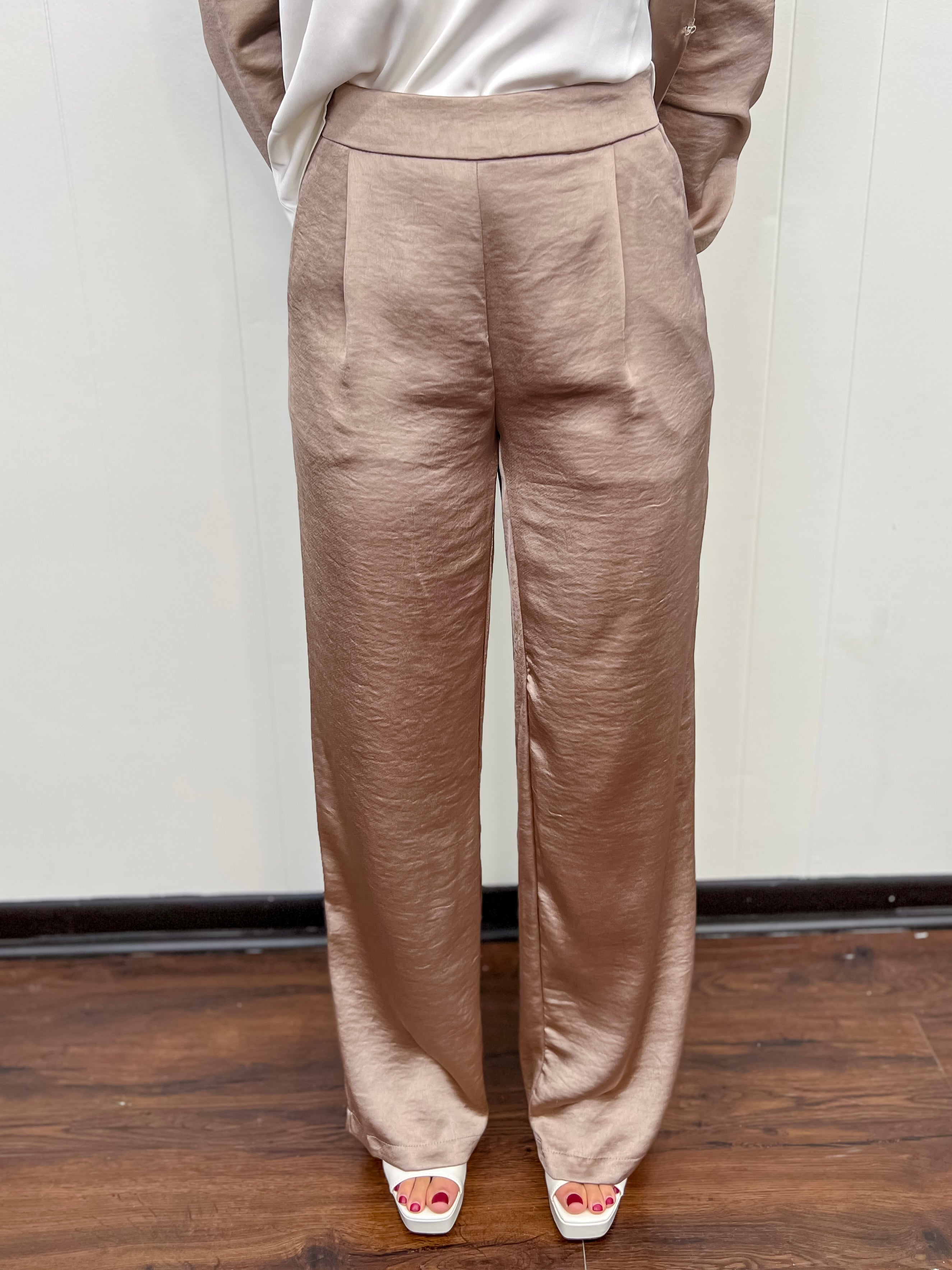 Classy and Chic Satin Pants