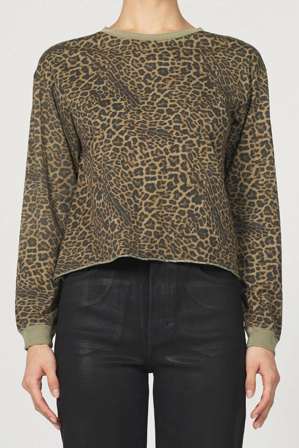 Vetiver Leopard Top- Fremont
