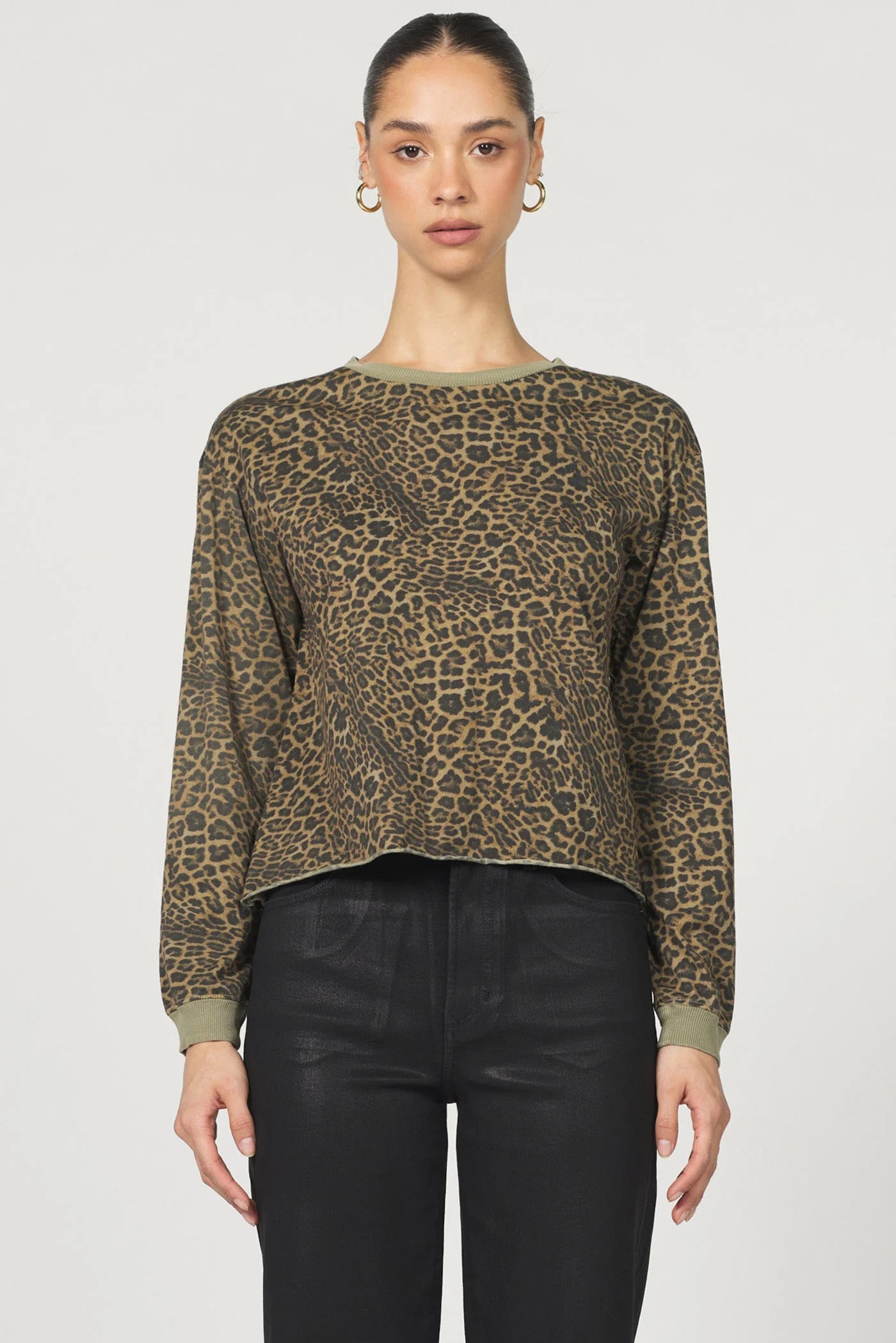Vetiver Leopard Top- Fremont