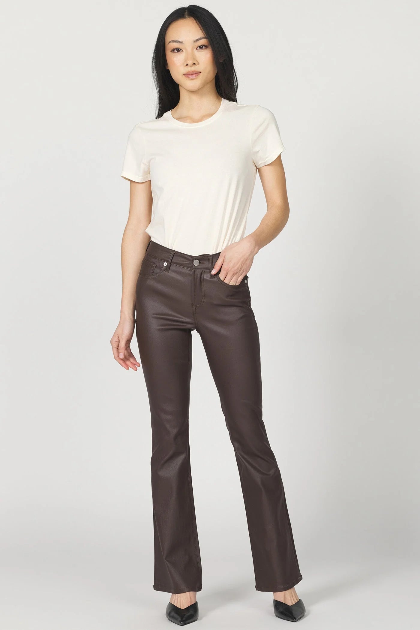 [Dear John]Jaxtyn Bootcut Pant Coated- Cappuccino
