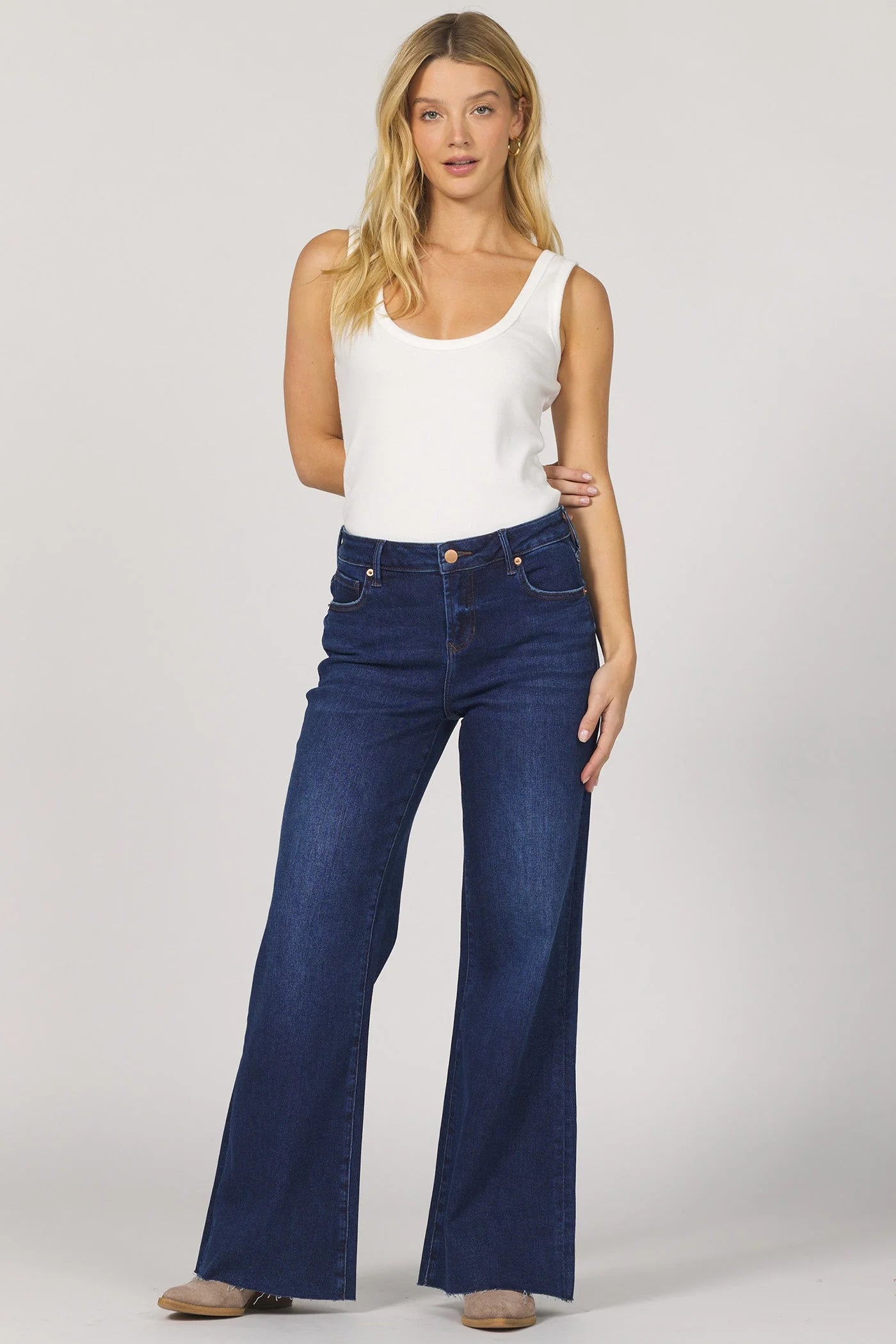 [Dear John] Micah Wide Leg Jean- Night