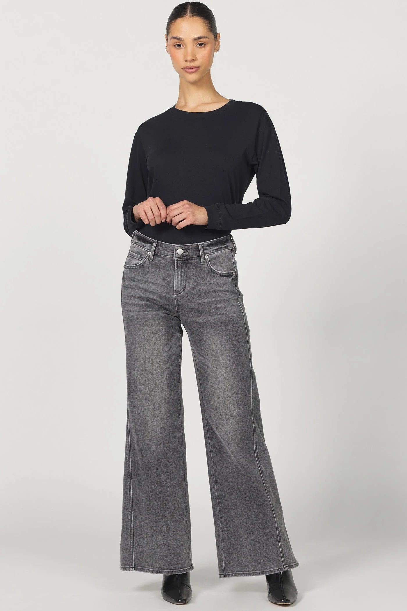 [Dear John] Micah Wide Leg Jean- Middlebrook