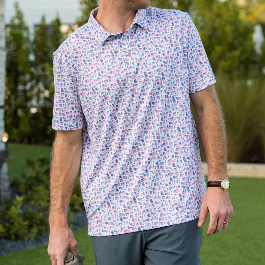 PERFORMANCE POLO OLD GLORY