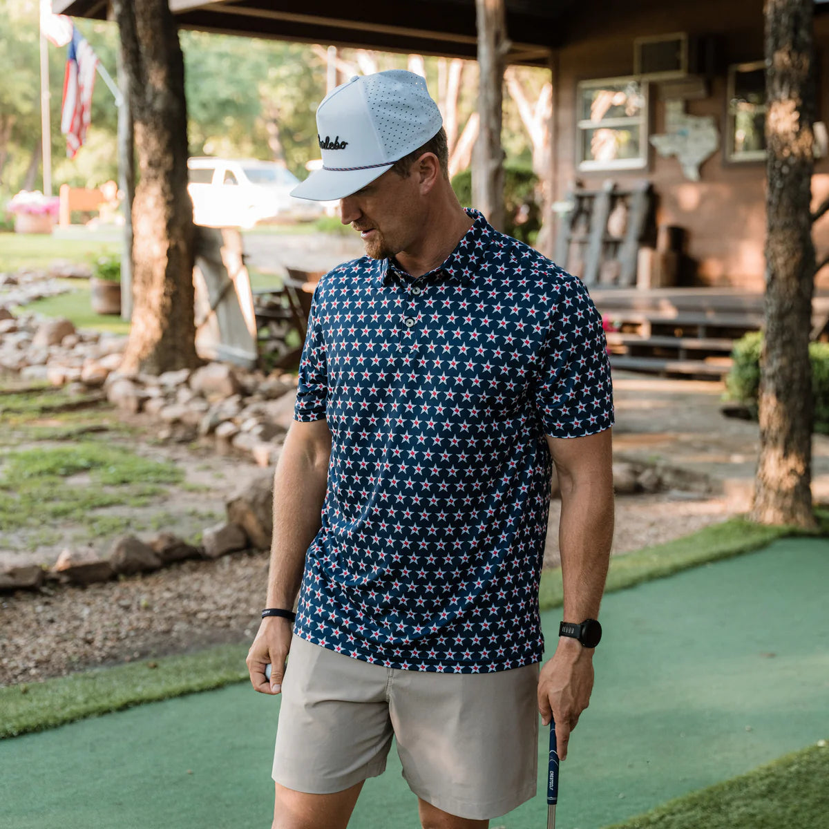 TEXAS VINTAGE PERFORMANCE POLO-NAVY