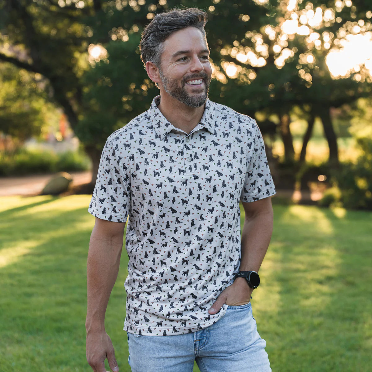 [Burlebo]Performance Polo - Ducks And Dogs