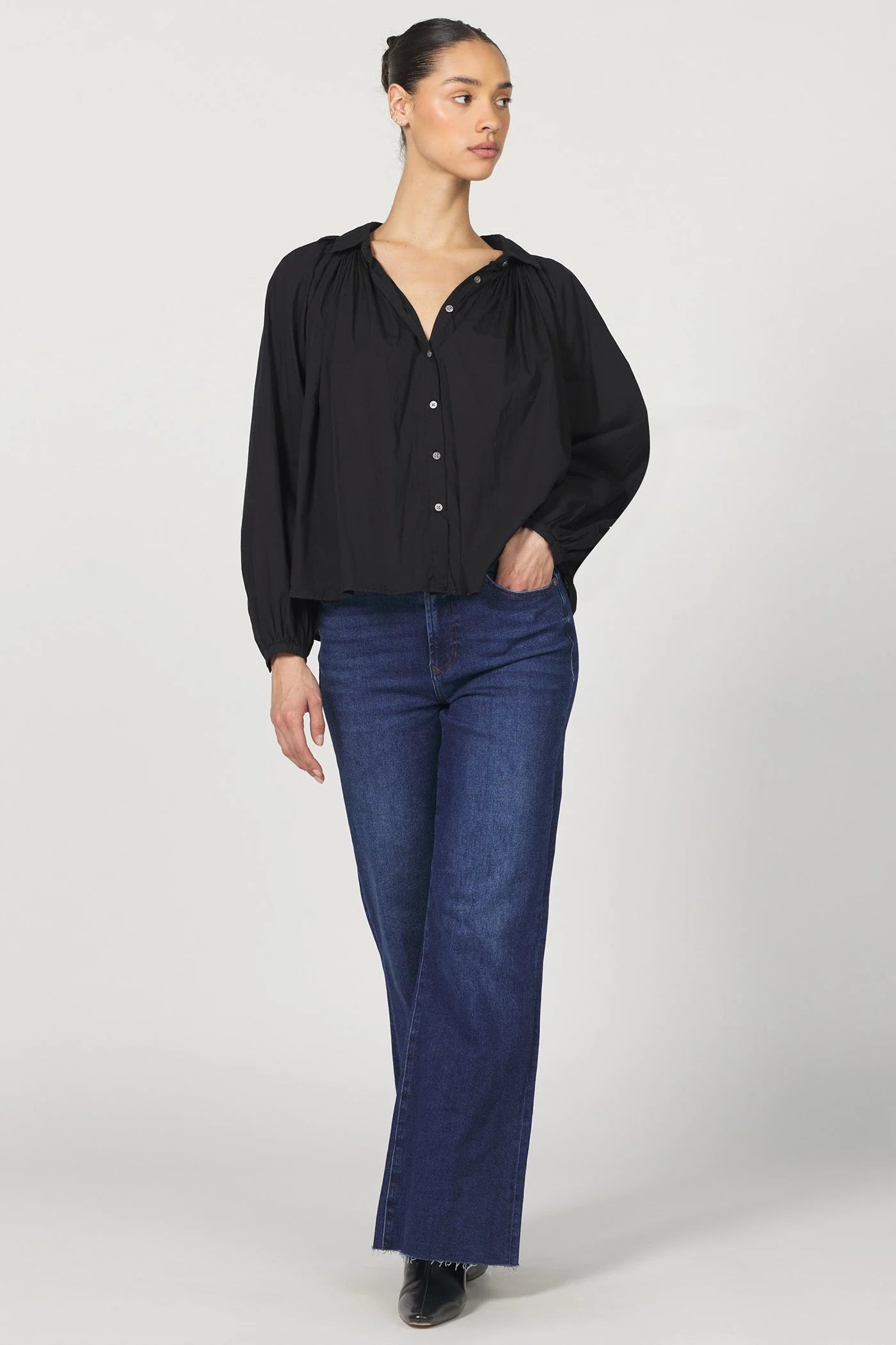 [Dear John] Benedict Novelty Shirt - Black