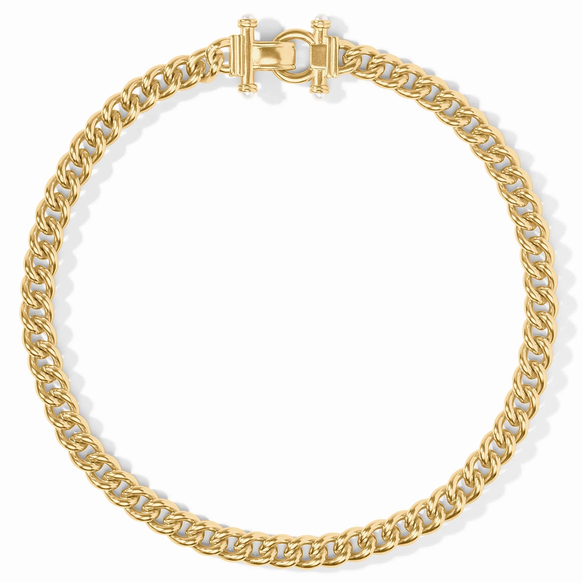 [Julie Vos]Dolce Demi Link Necklace-Pearl