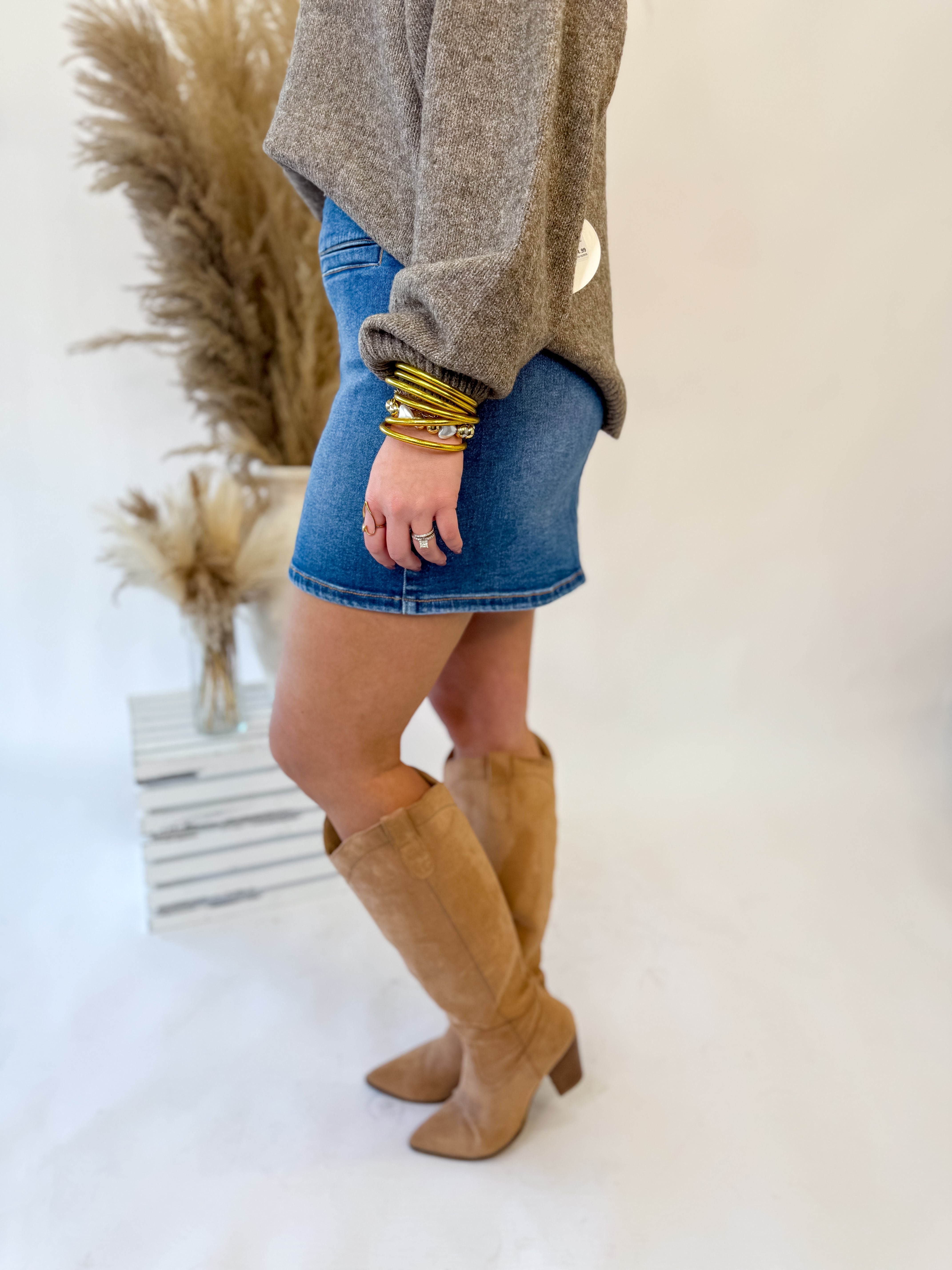 [Dear John] Quinn Skirt- Denim