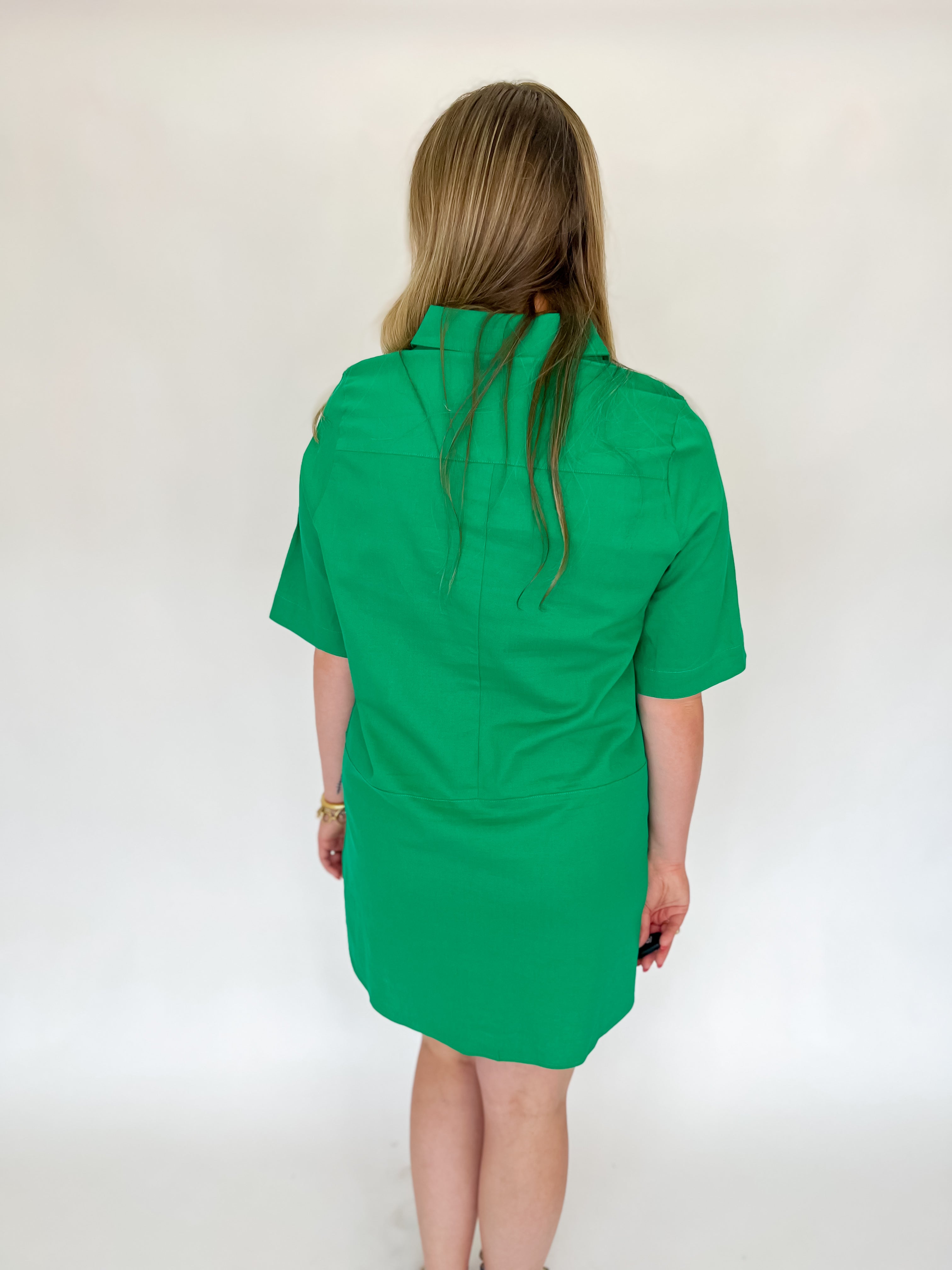 [THML] Simply Chic Dress - Green