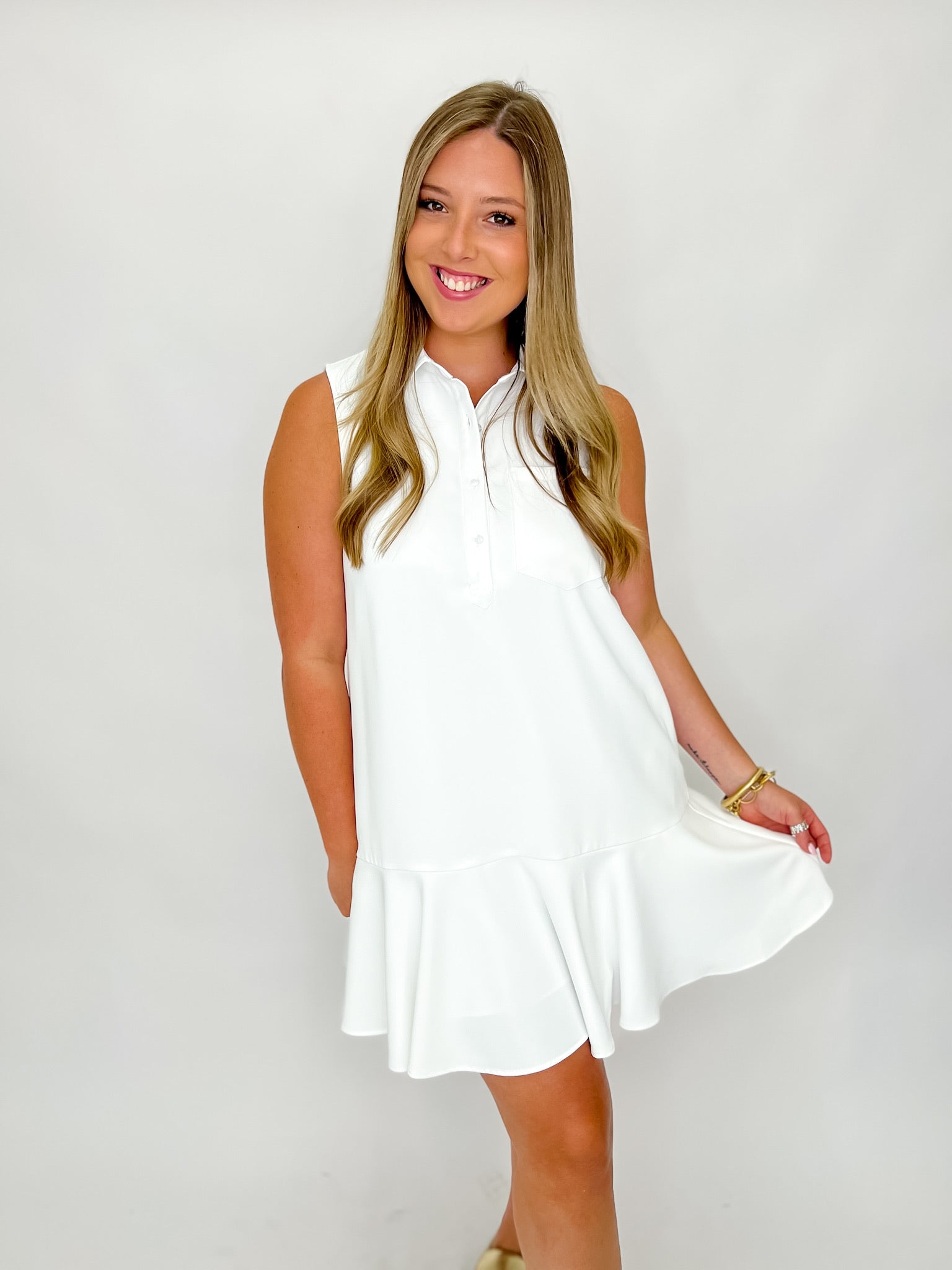 Court Crush Dress - Off White