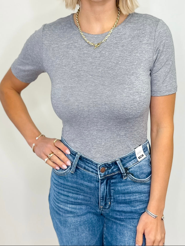 Simply You Bodysuit - Heather Grey