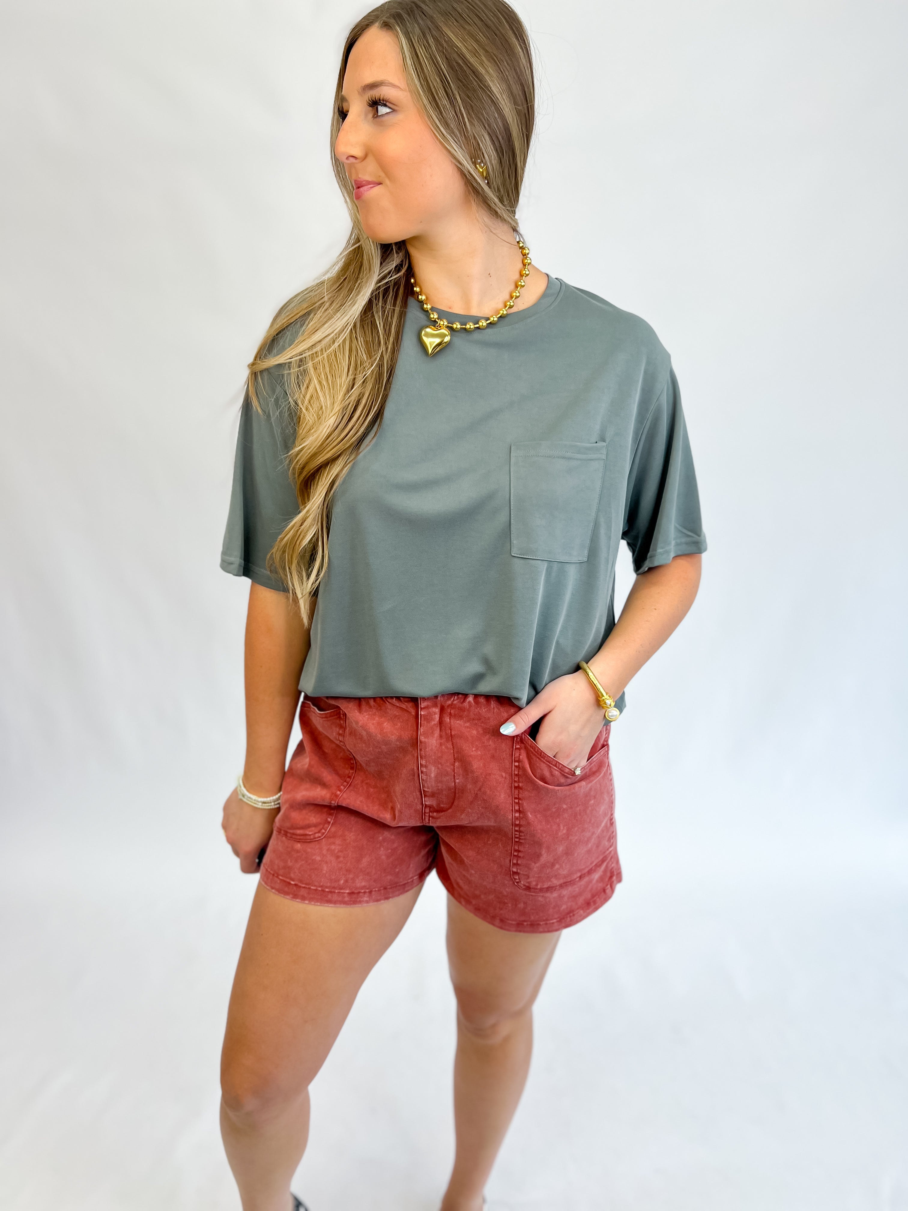 Cool Cotton Top - Slate