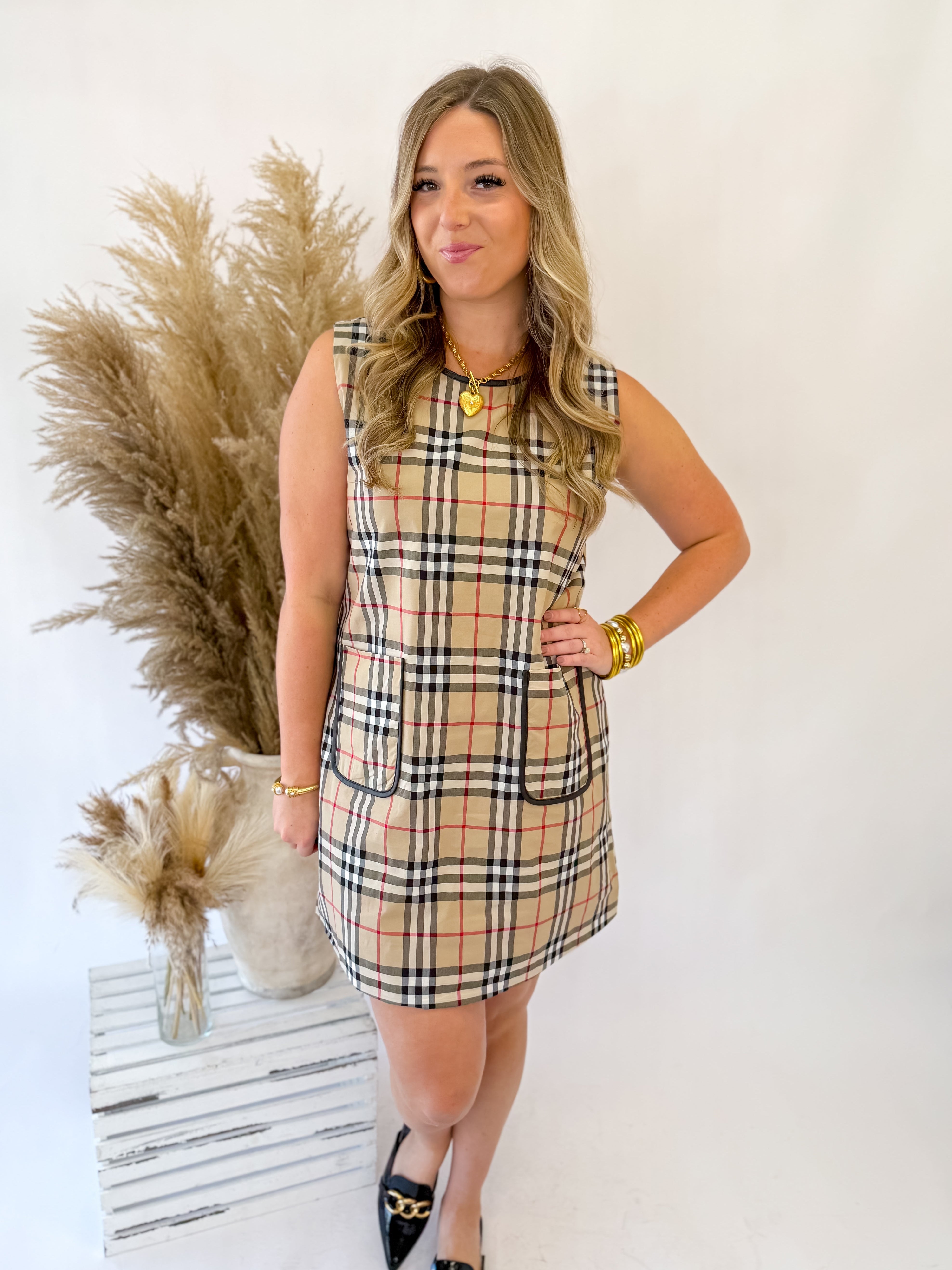 The Burber Plaid Mini Dress
