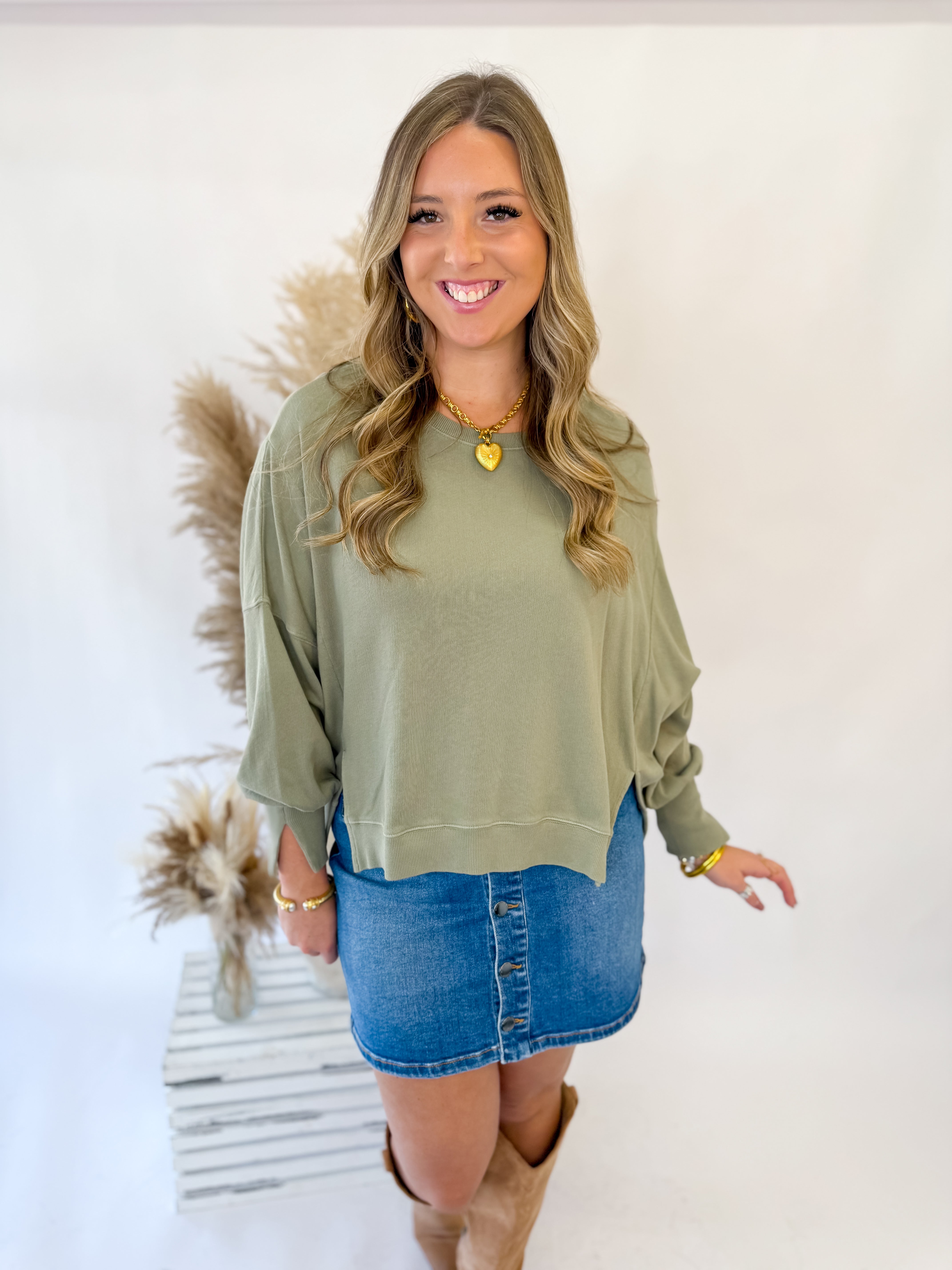 [Dear John] Trenton Sweater- Vetiver