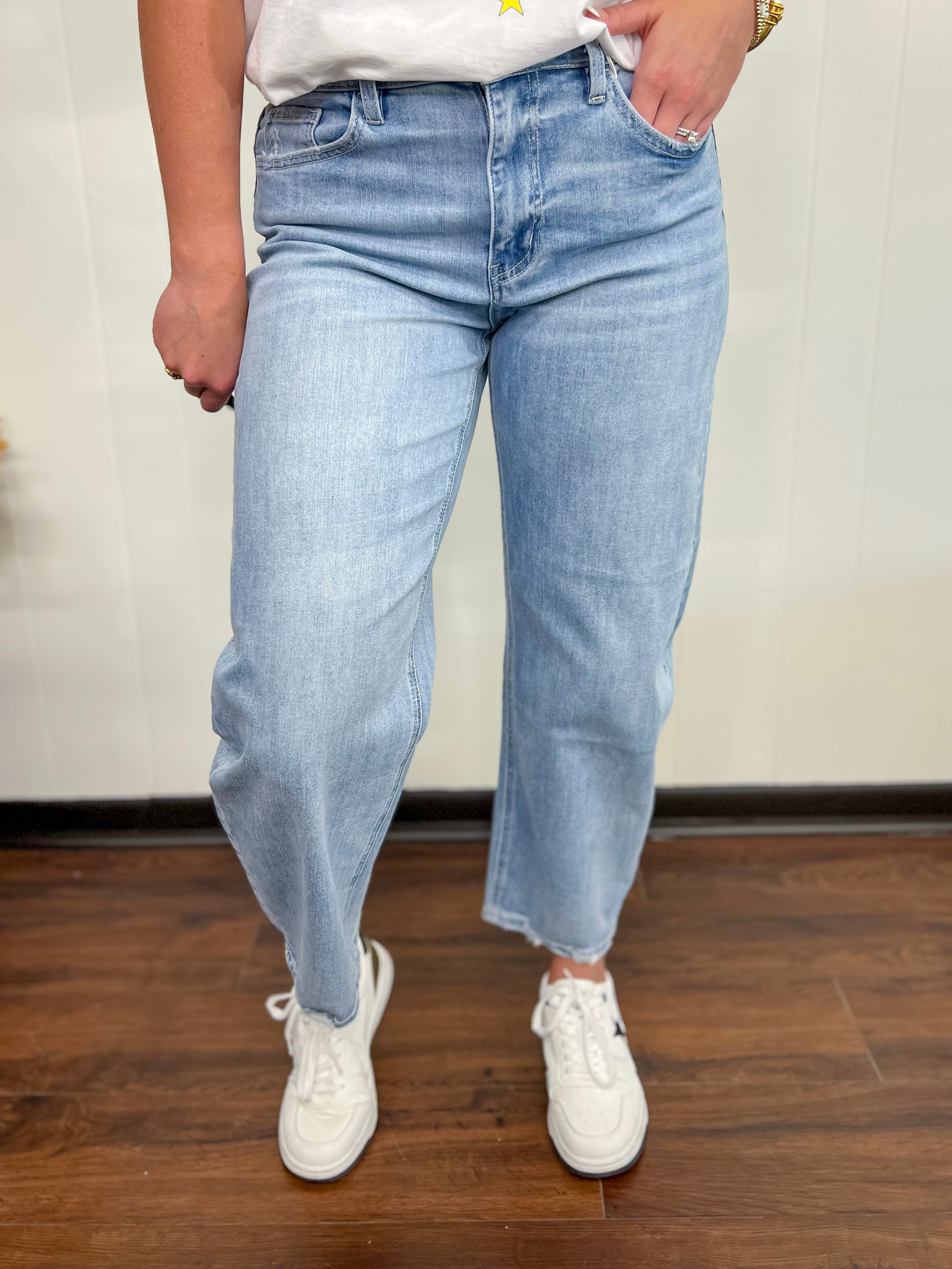 [Vervet] Cassie High Rise Barrel Jeans