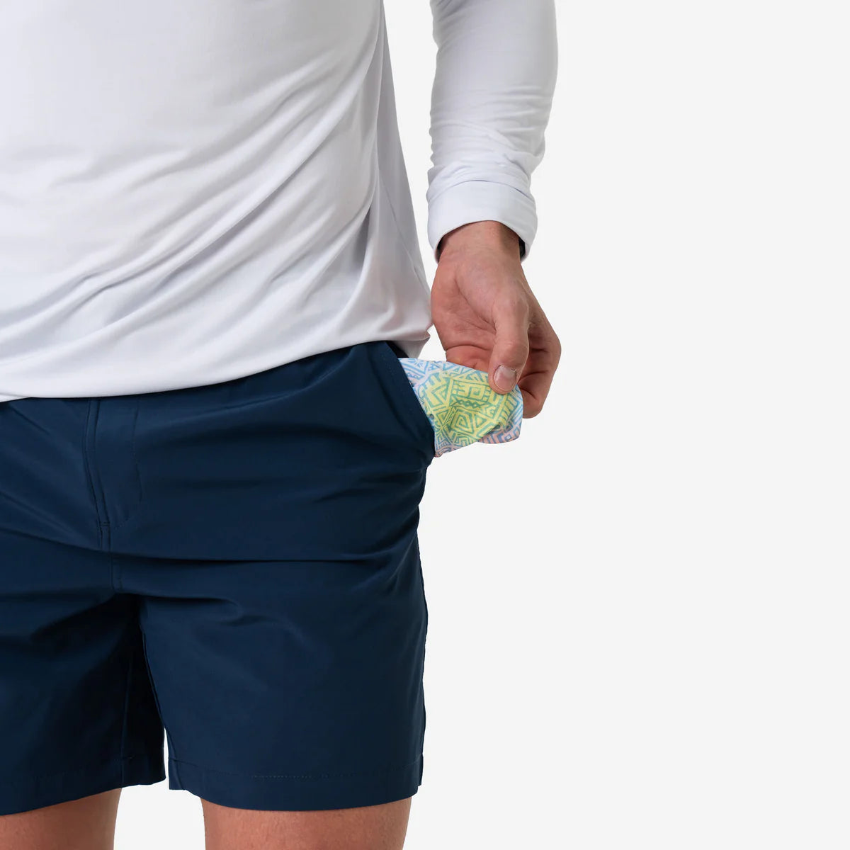 EVERYDAY SHORT-DEEP WATER NAVY MAYAN POCKET