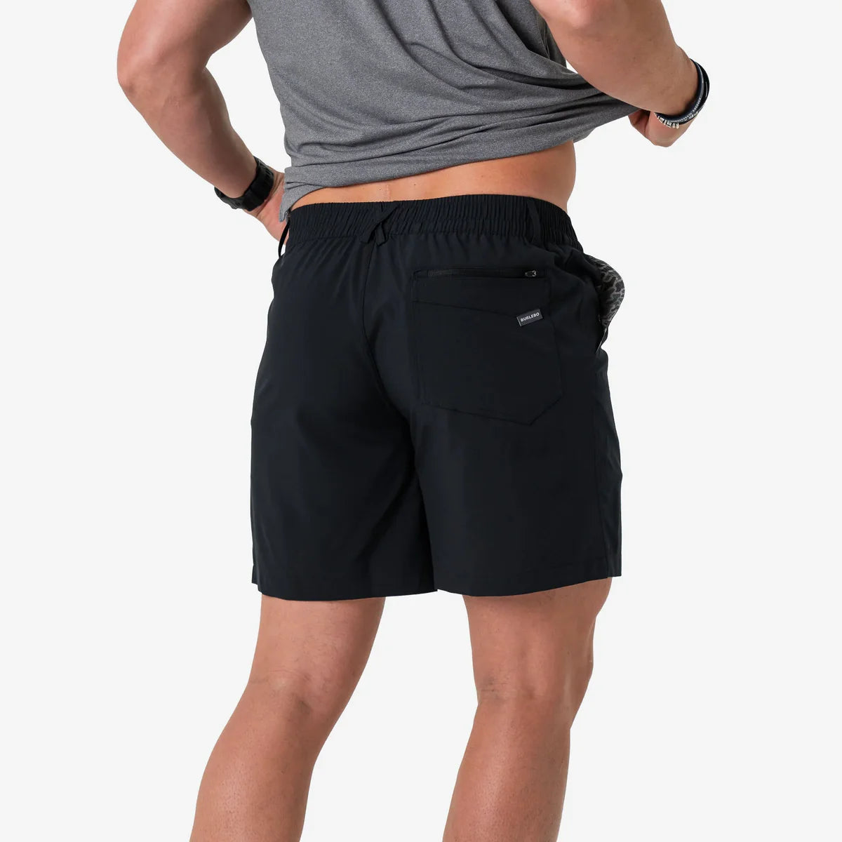EVERYDAY SHORT- MATTE BLACK RETRO DUCK CAMO POCKET