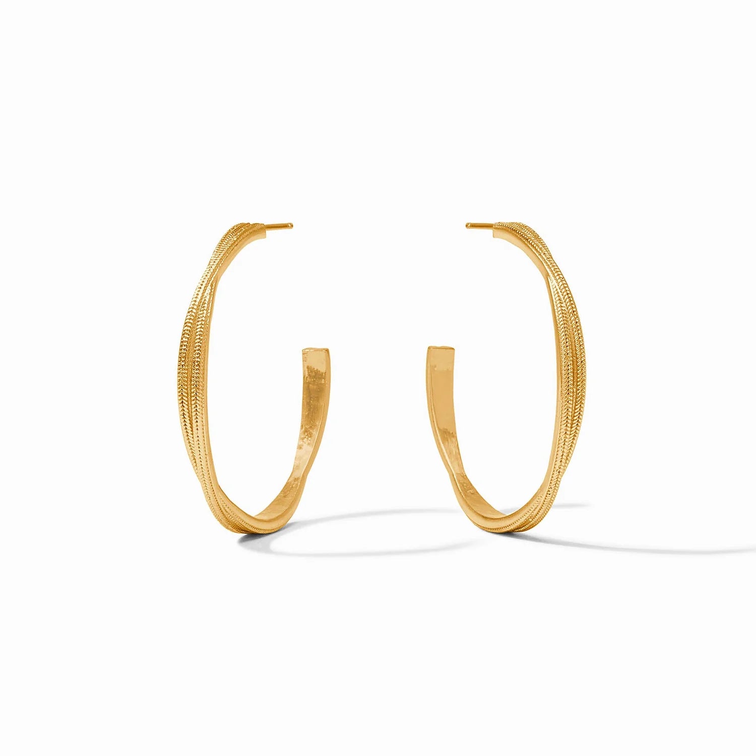 [Julie Vos] Cheval Twist Hoop-Gold-Medium