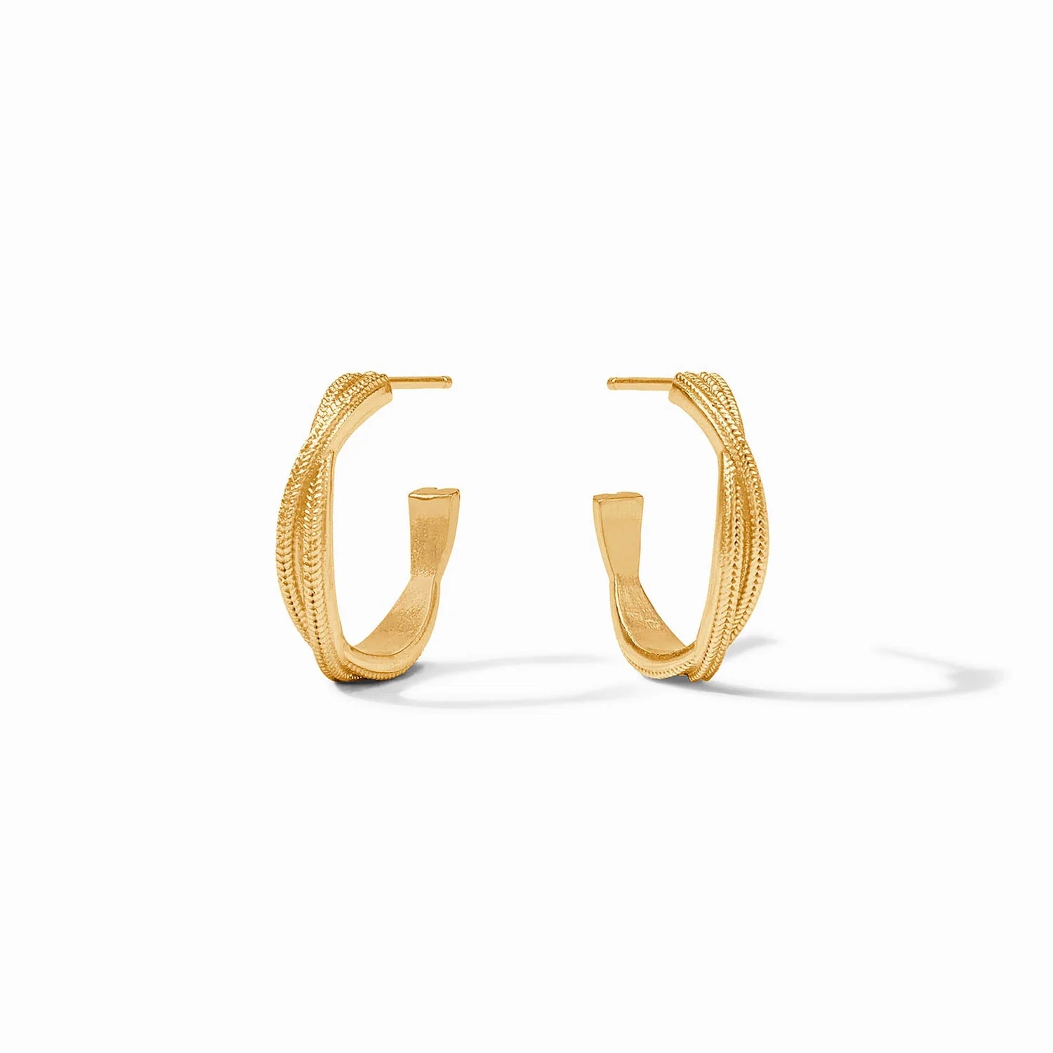 [Julie Vos] Cheval Twist Hoop-Gold-Small