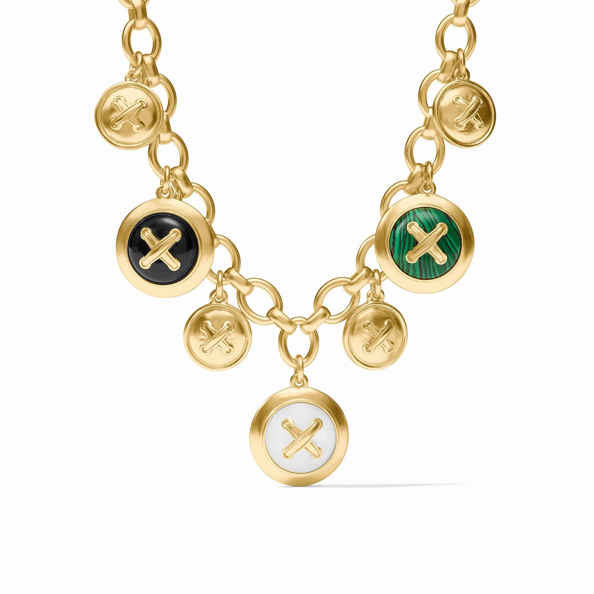 [Julie Vos] Essex Charm Necklace - Multi Stone - OS