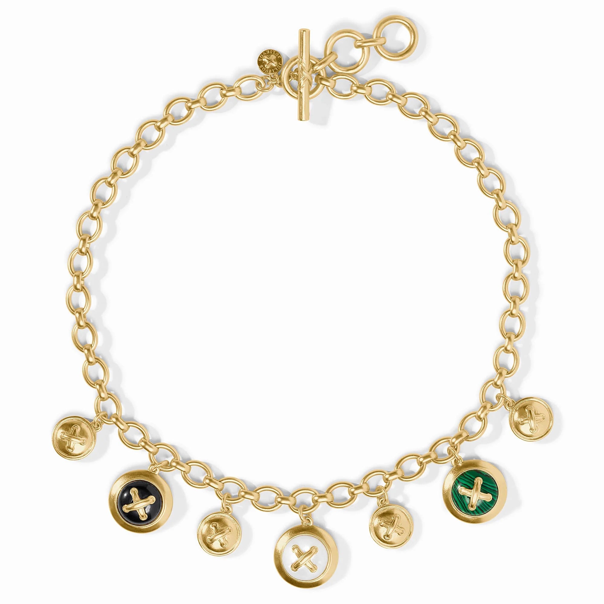 [Julie Vos] Essex Charm Necklace - Multi Stone - OS