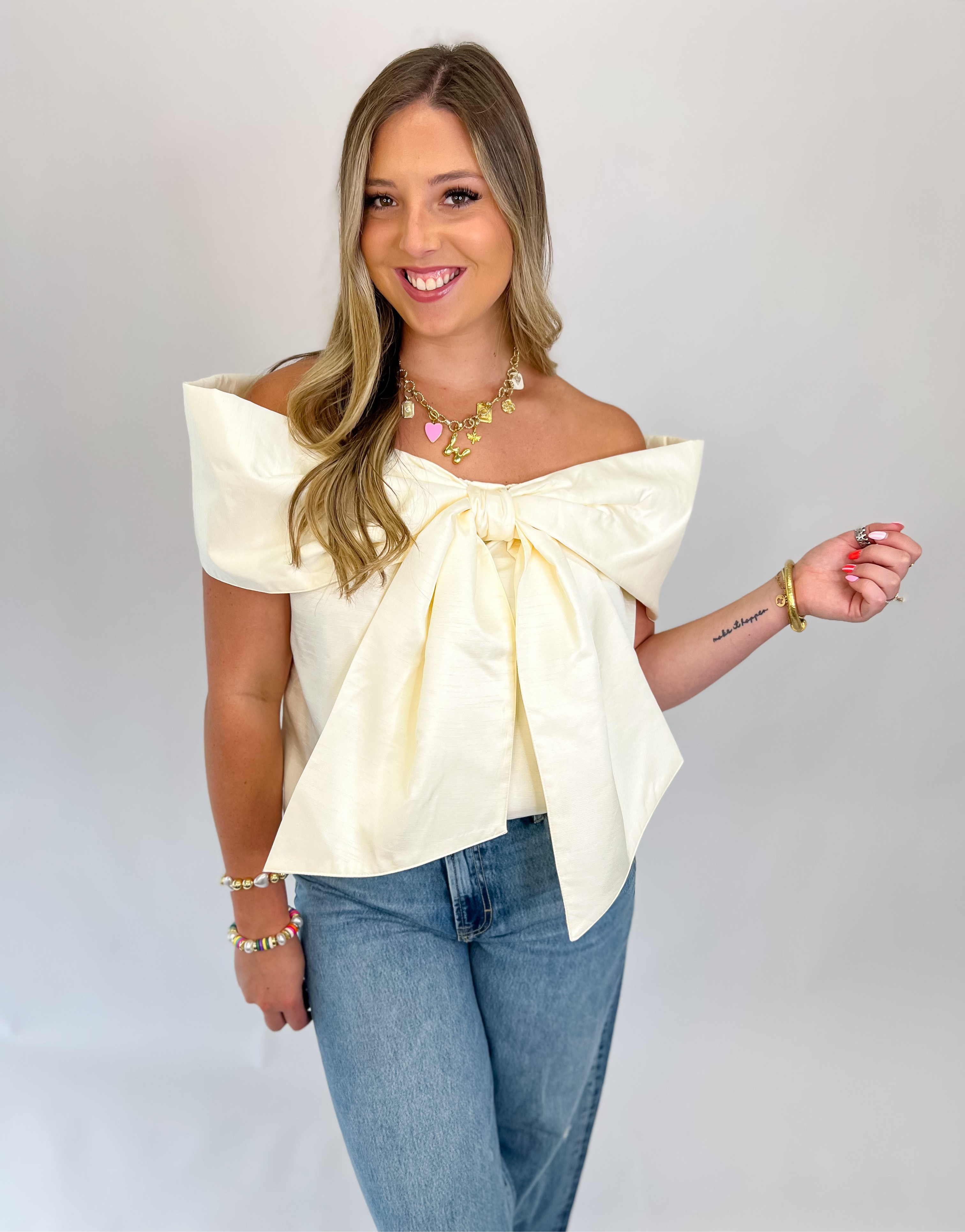 Trendy Big Bow Top
