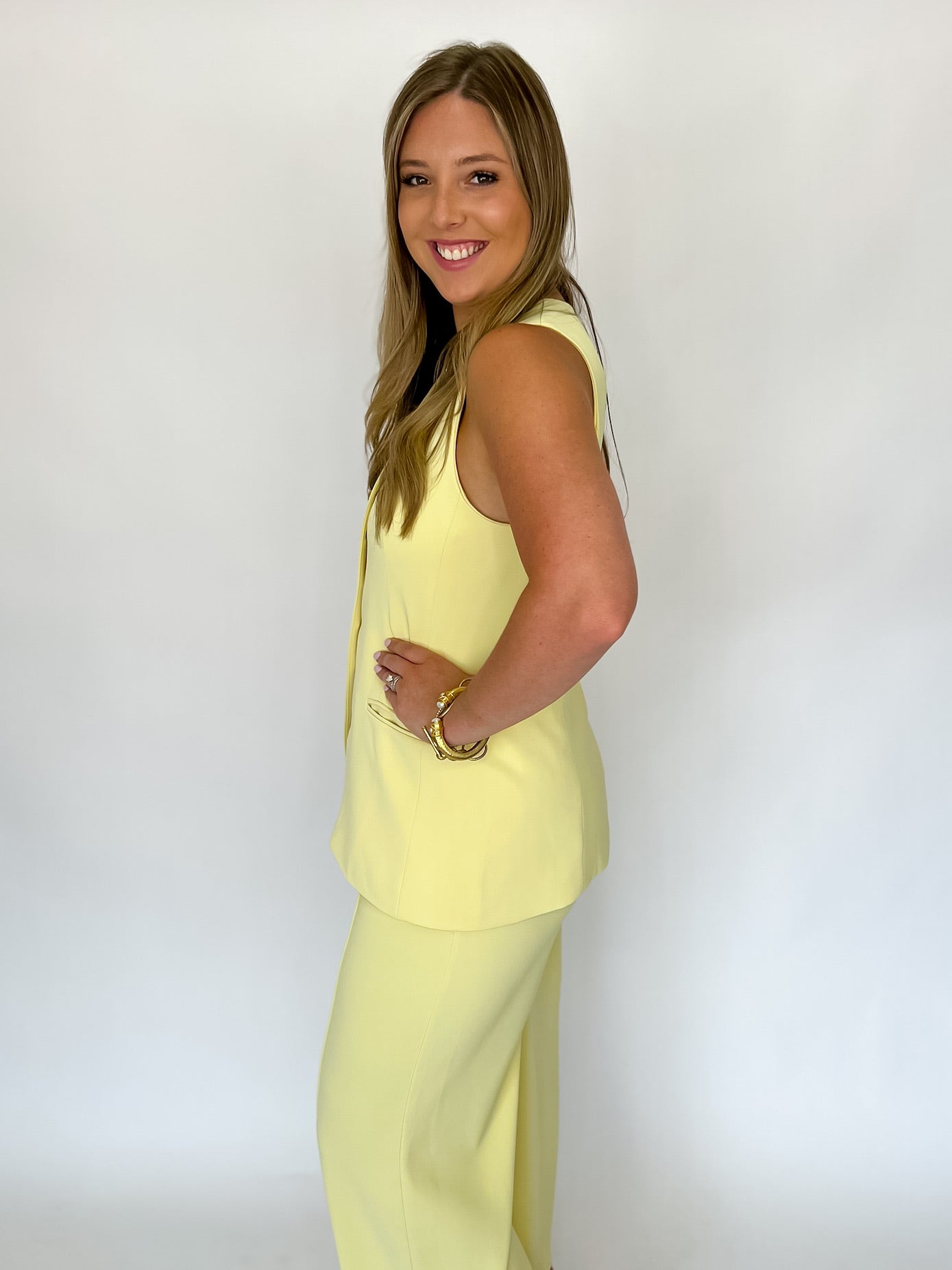 Terrace Tailor Vest - Yellow