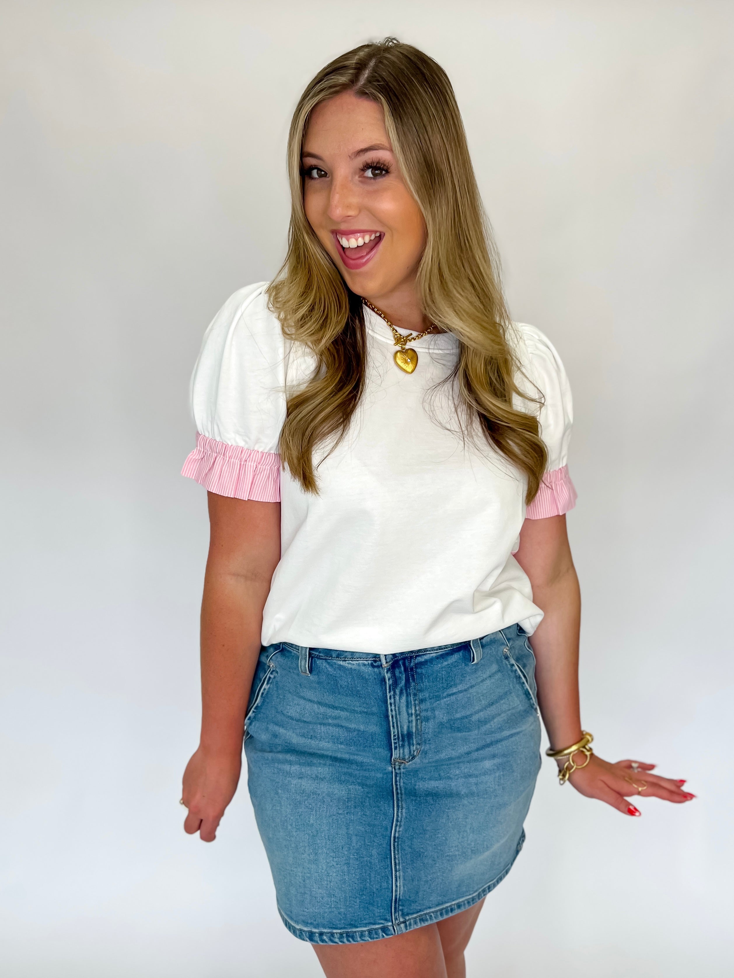 Picking Flowers Pink Top