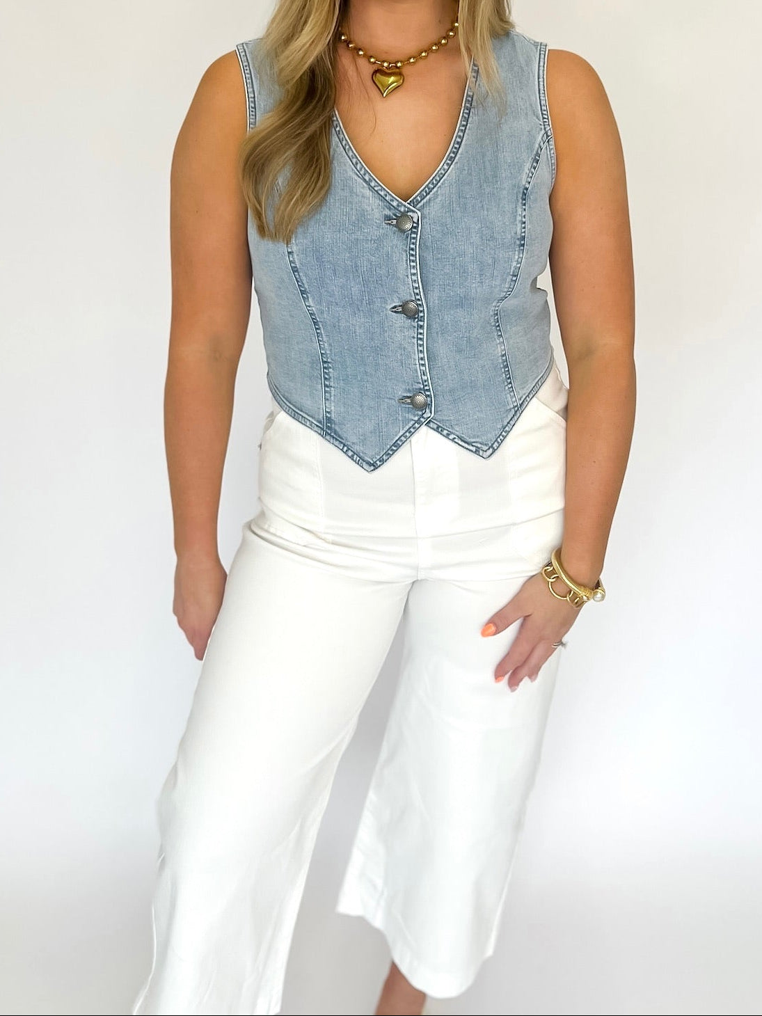 [Dear John] Norris Denim Vest - Zurie