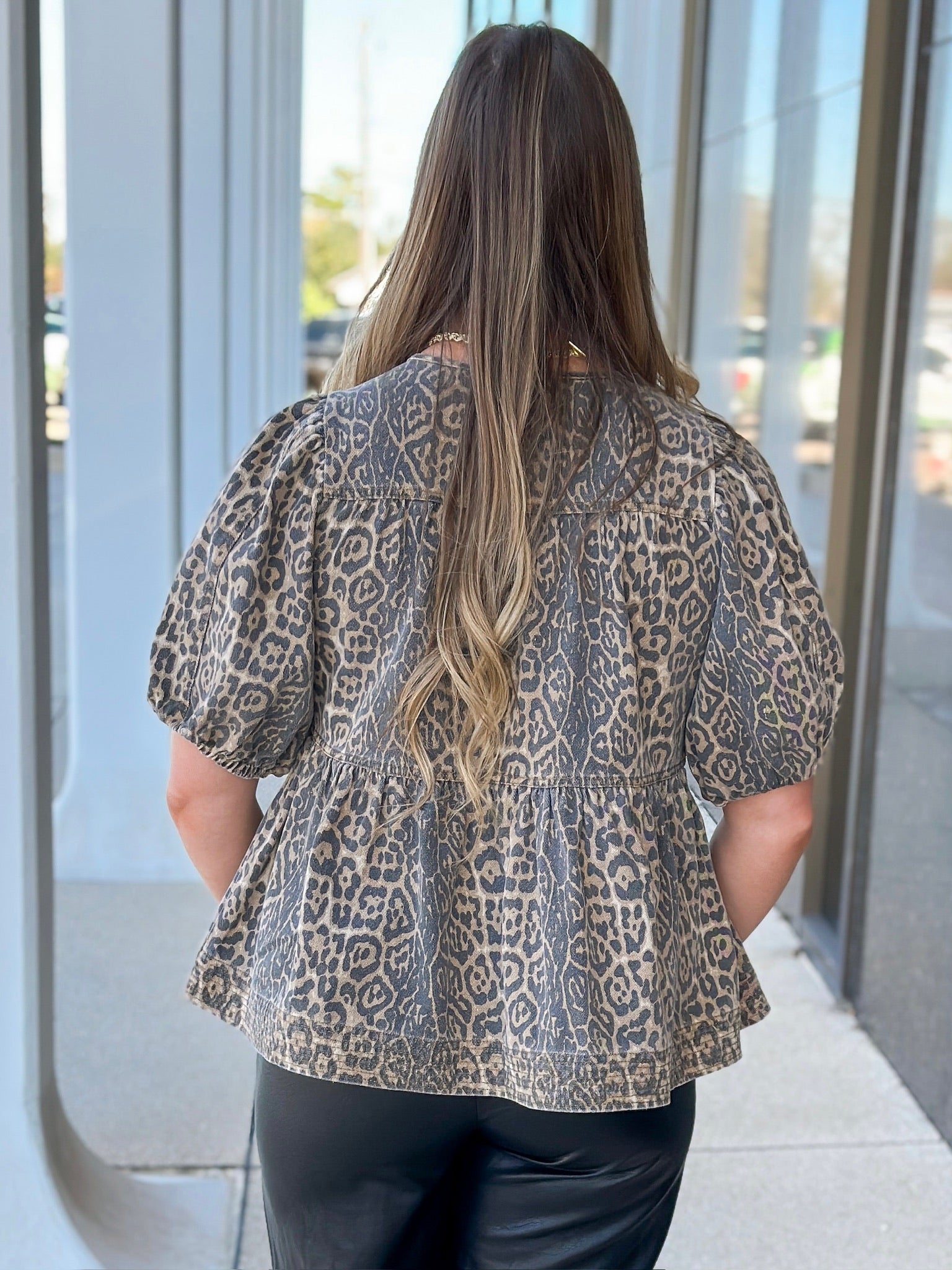 Leopard Lovin' Babydoll Top