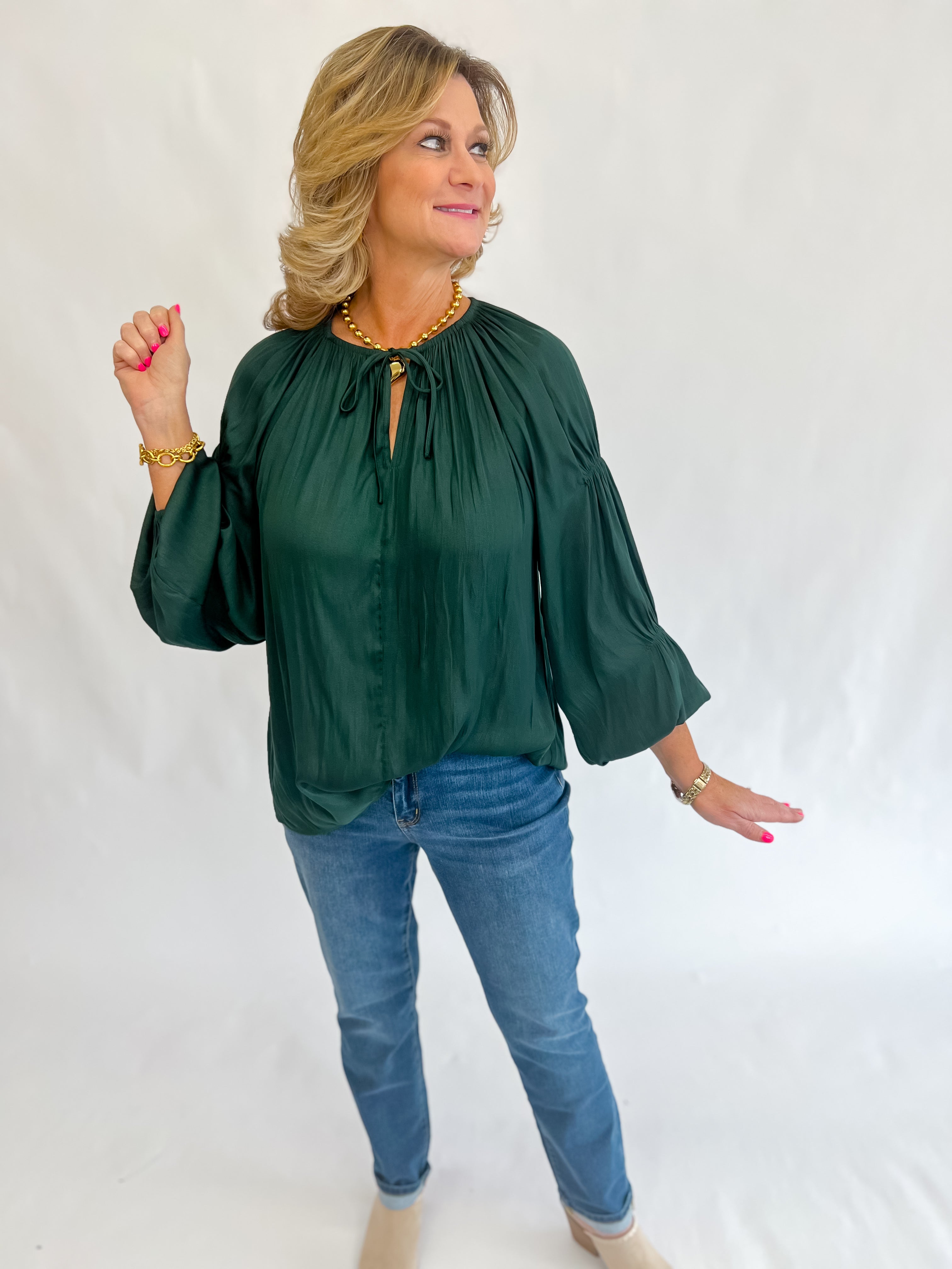 Pure Splendor Satin Blouse