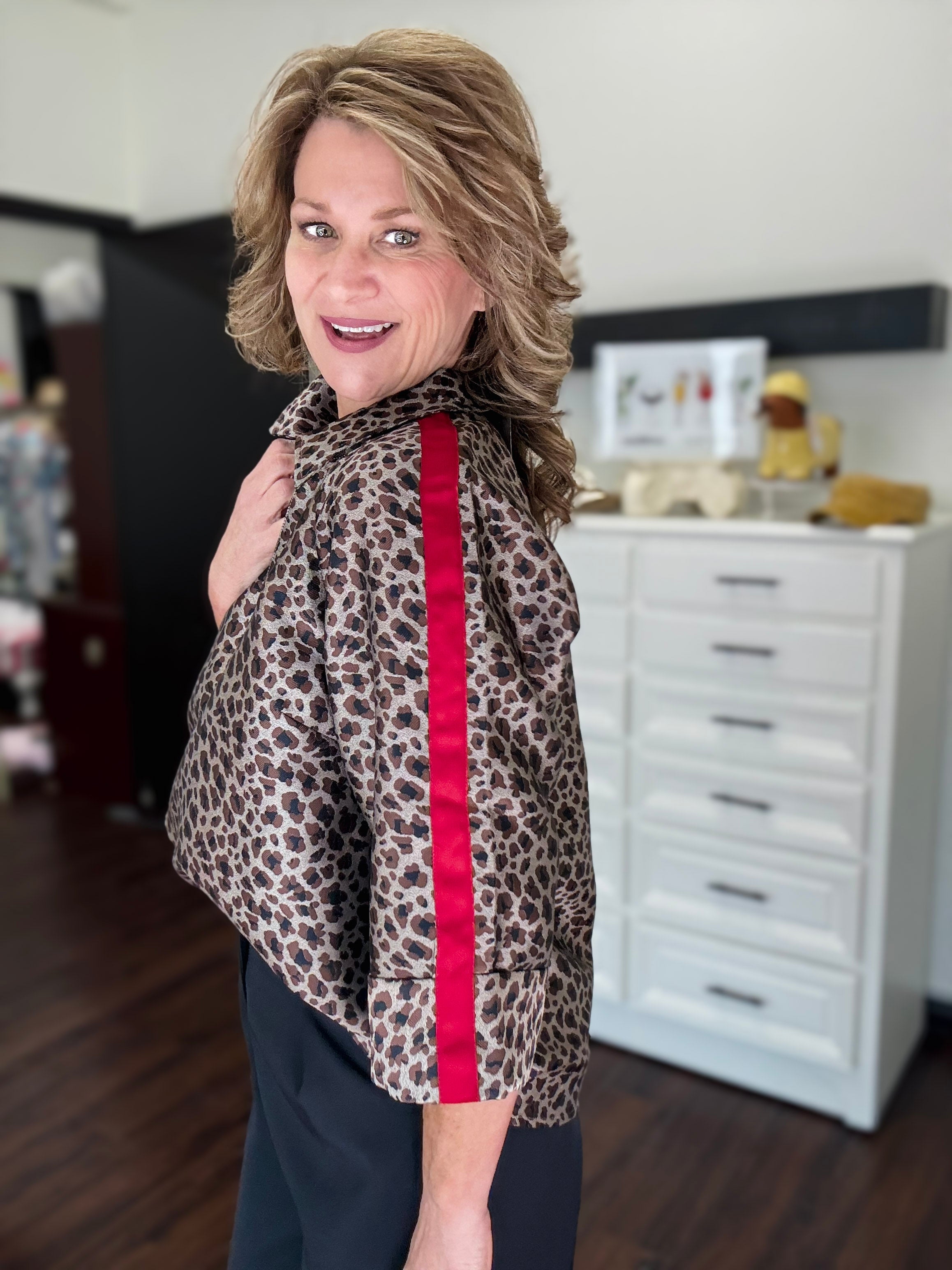 Fierce & Flirty Leopard Top - Taupe