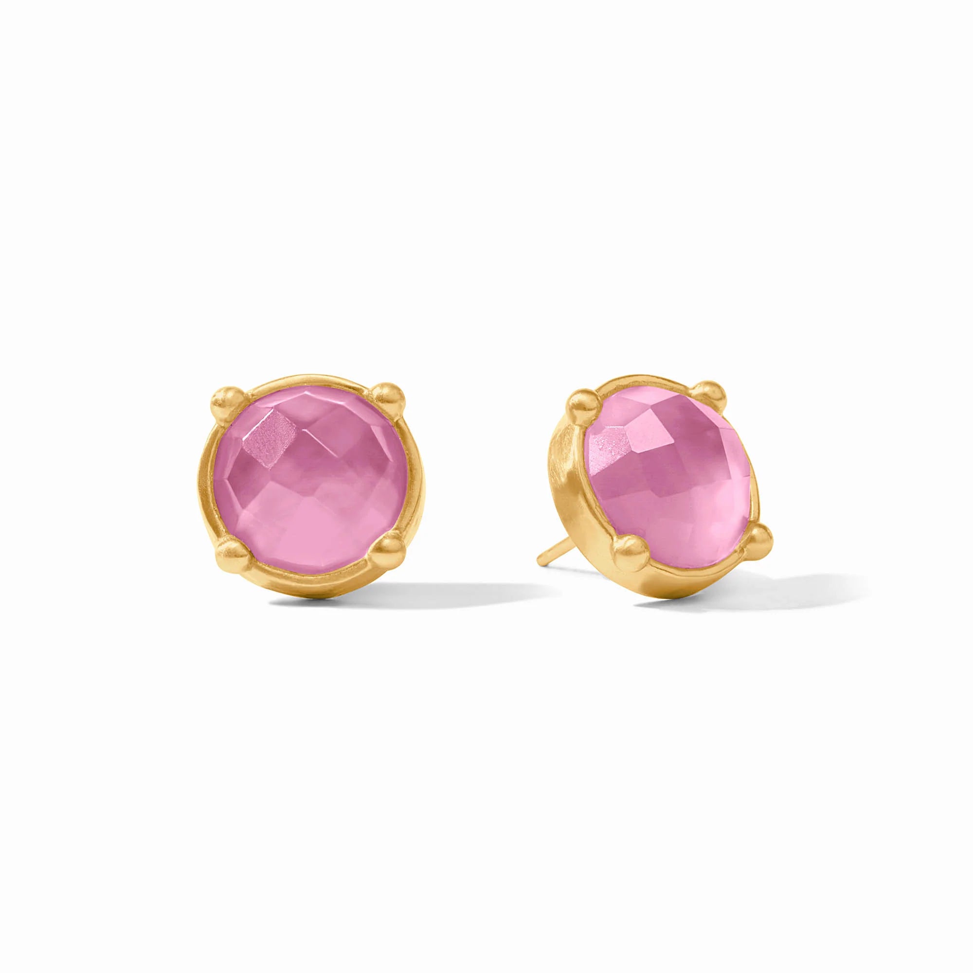 [Julie Vos]Honey Stud-Iridescent Tourmaline Pink