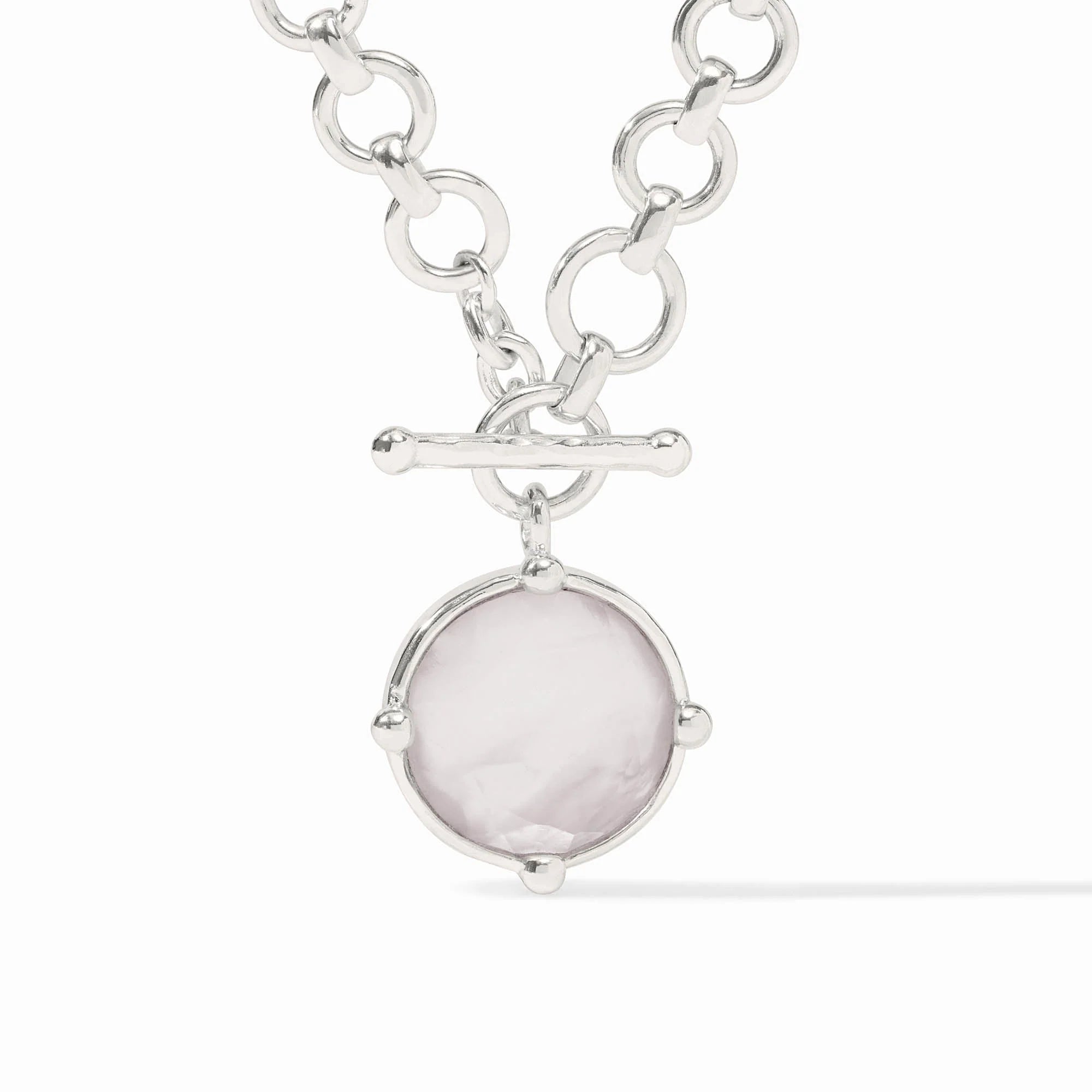 [Julie Vos] Honeybee Demi Necklace- Iridescent Clear Crystal OS