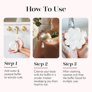 Private Reserve Spongette Travel Buffer - Peony Flower