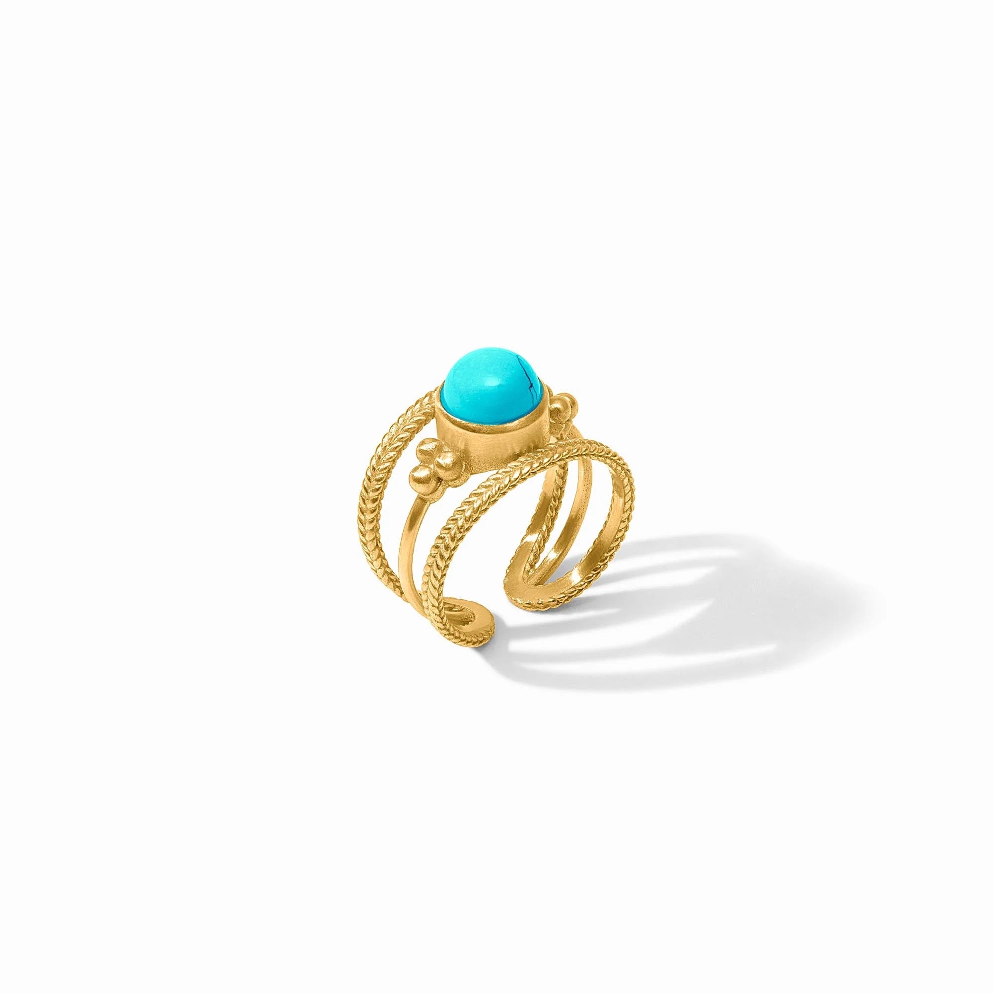 [Julie Vos] Hydra Ring - Turquoise Blue