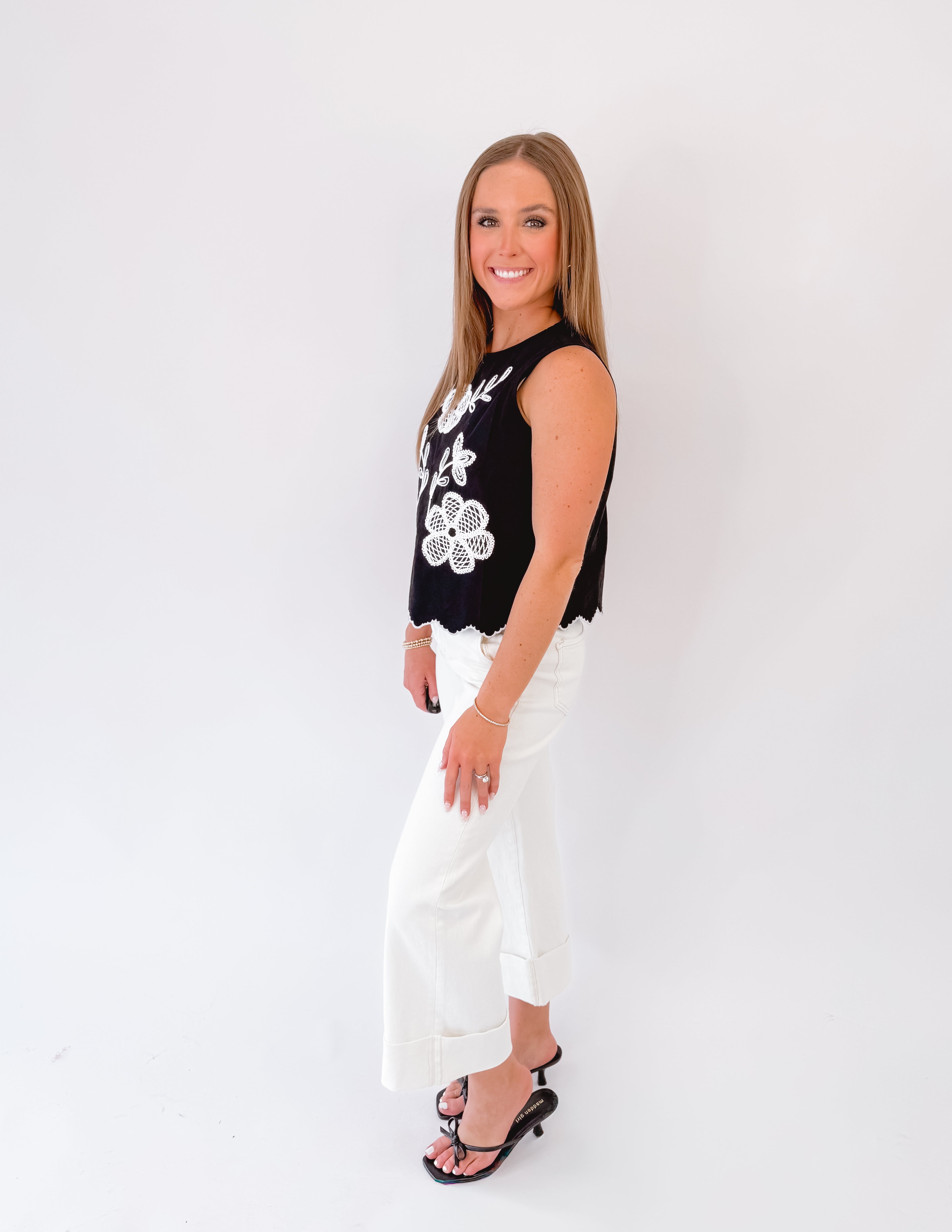 Embroidered Meadow Top