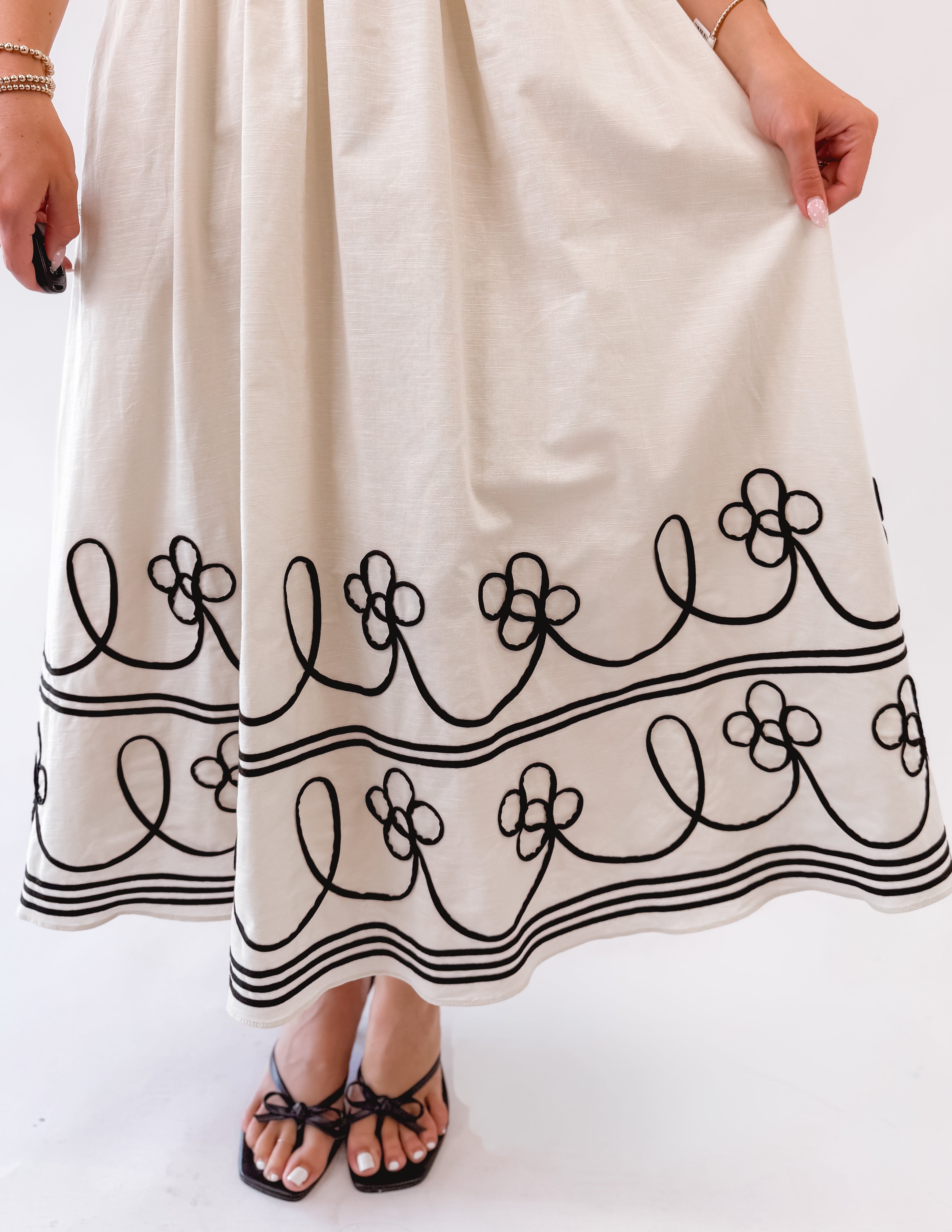 Woven Whispers Midi Dress