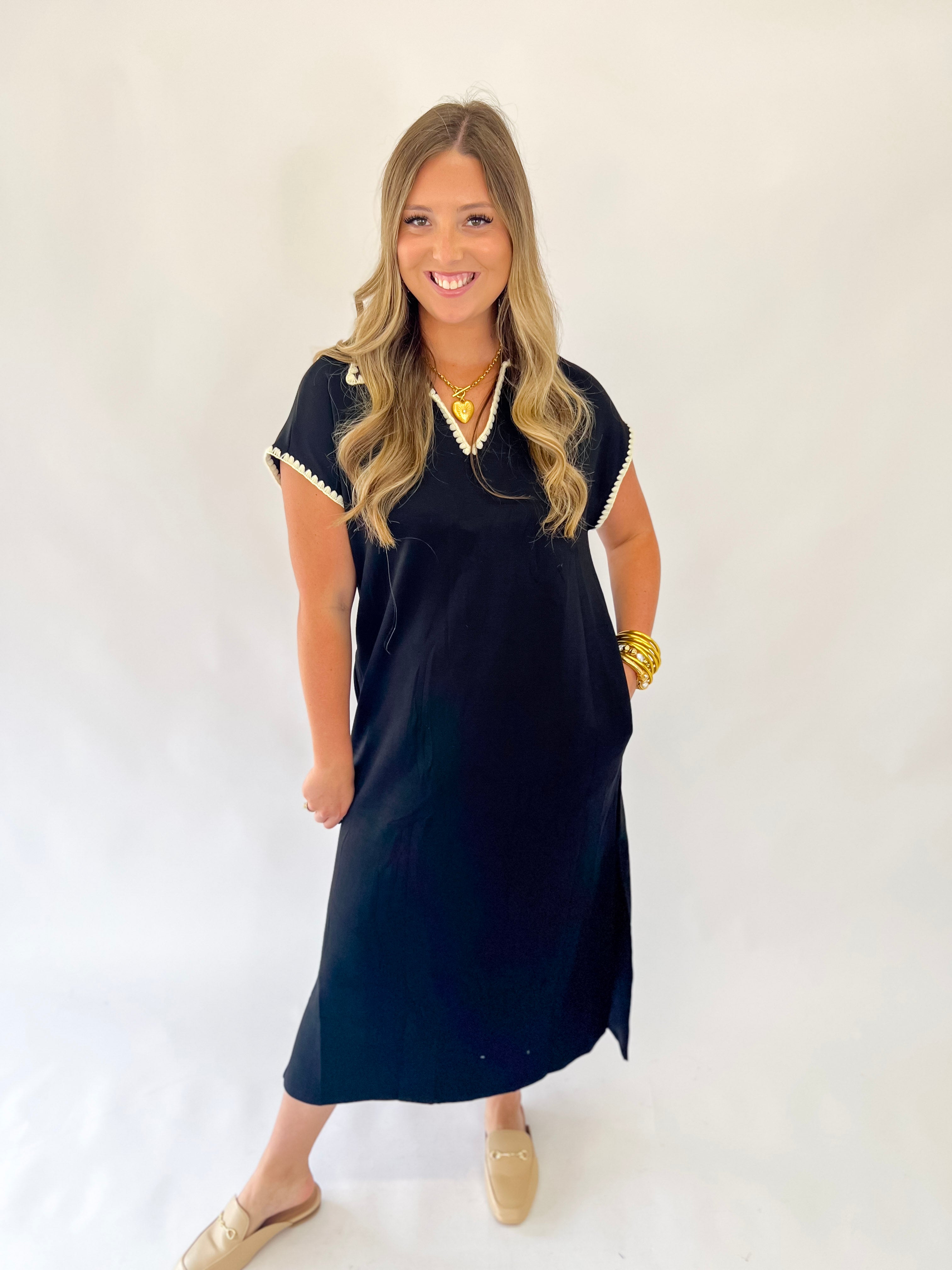 Posh Collared Shirt Dress