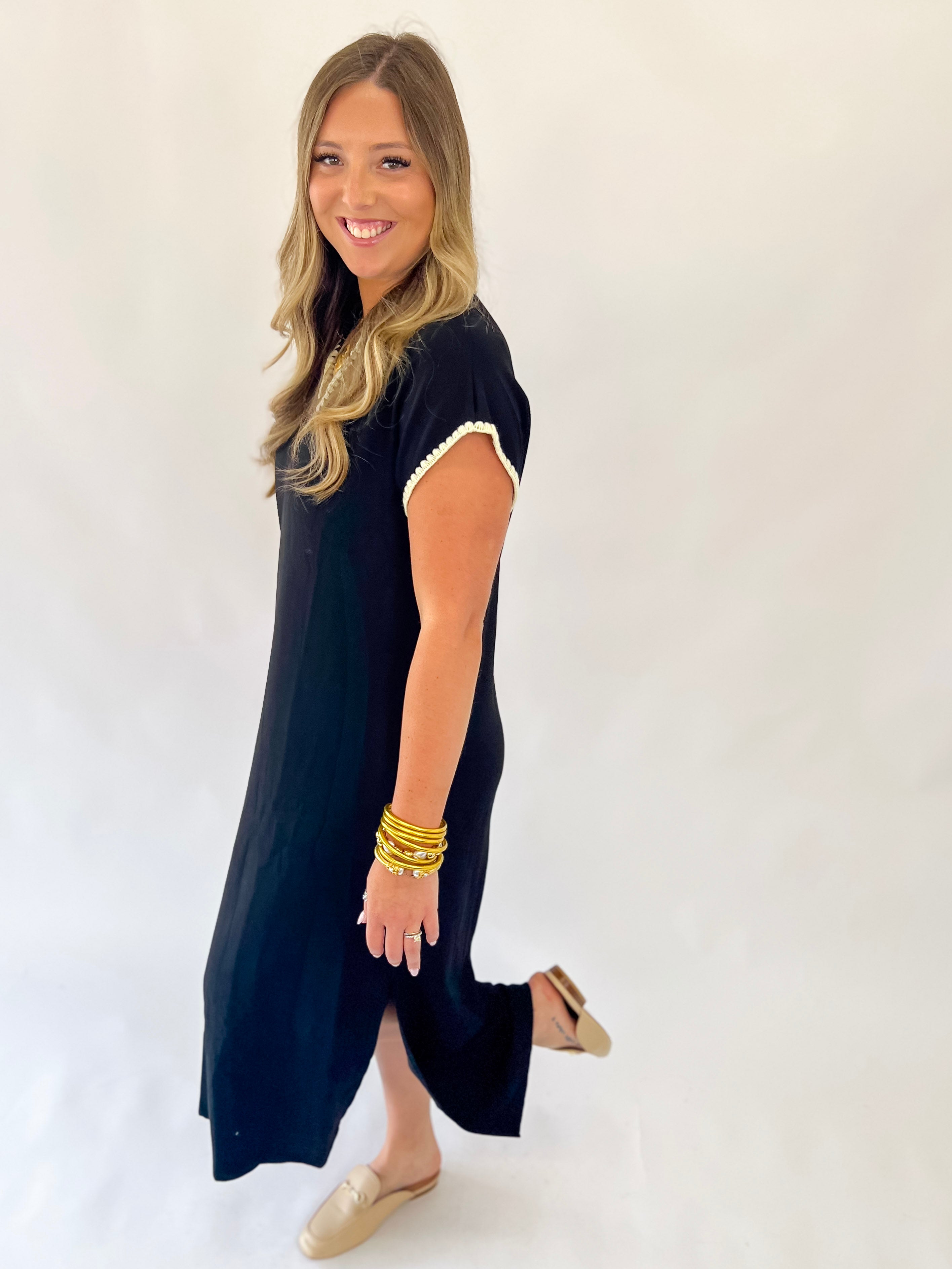 Posh Collared Shirt Dress