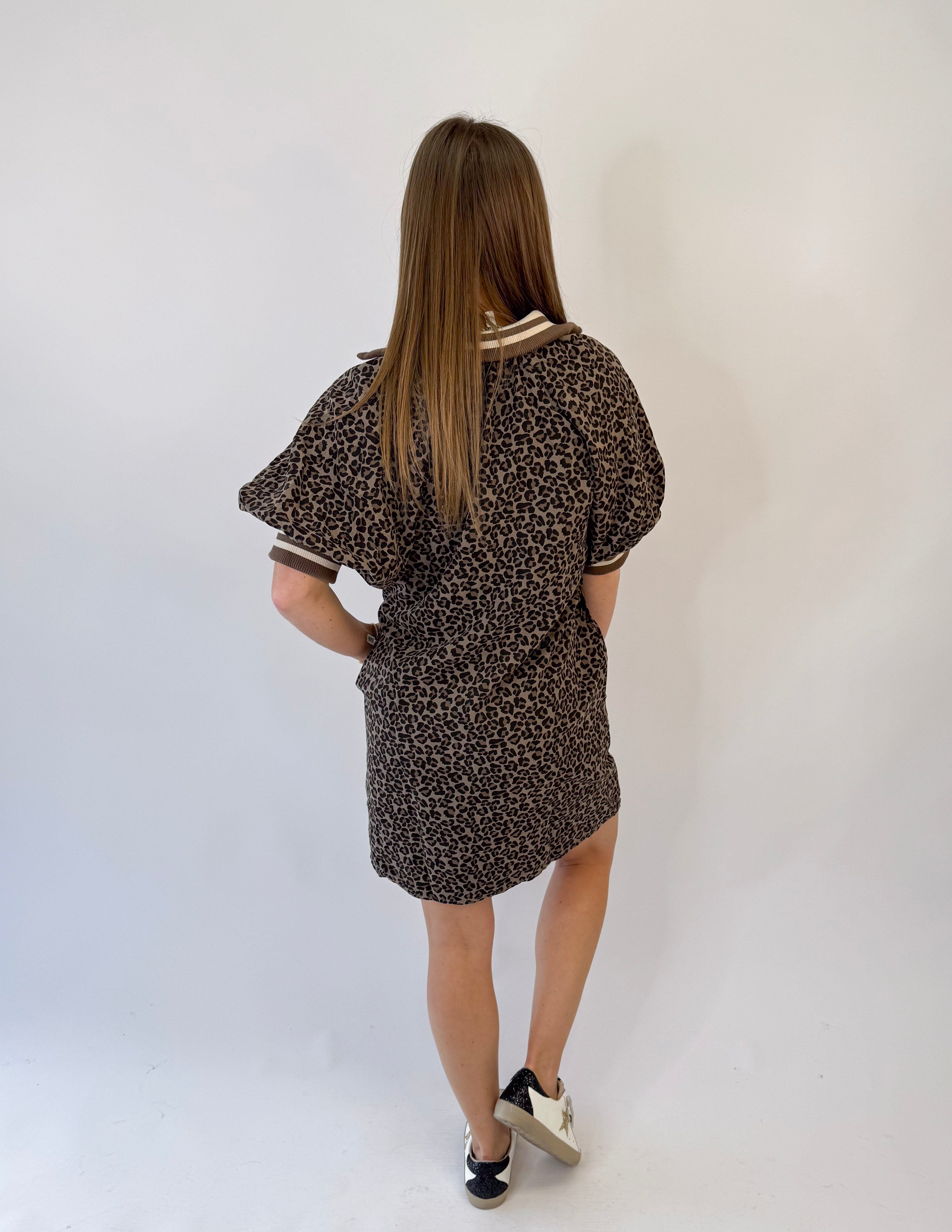 Sporty Chic Leopard Dress