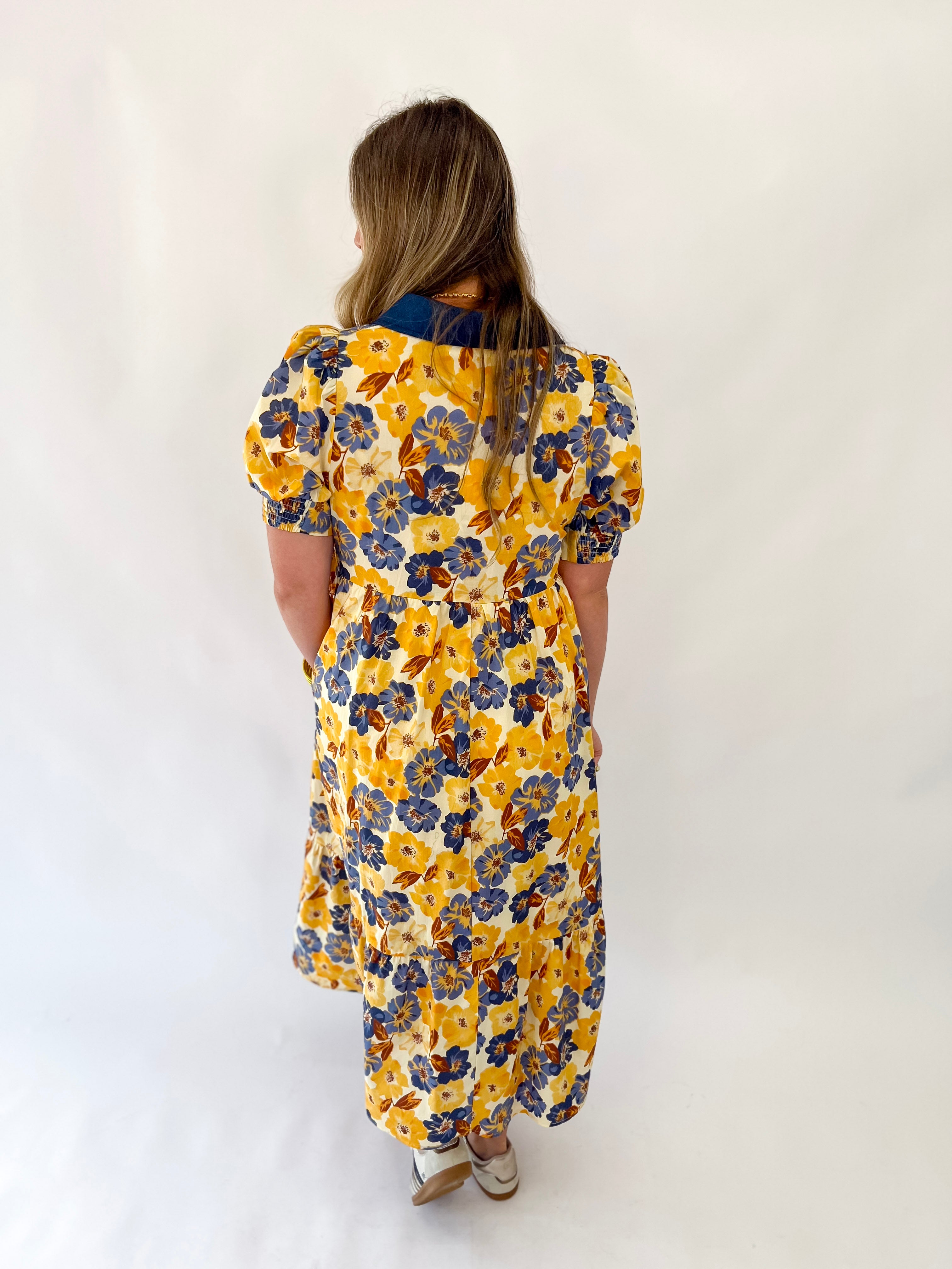 Flirty Floral Midi Dress