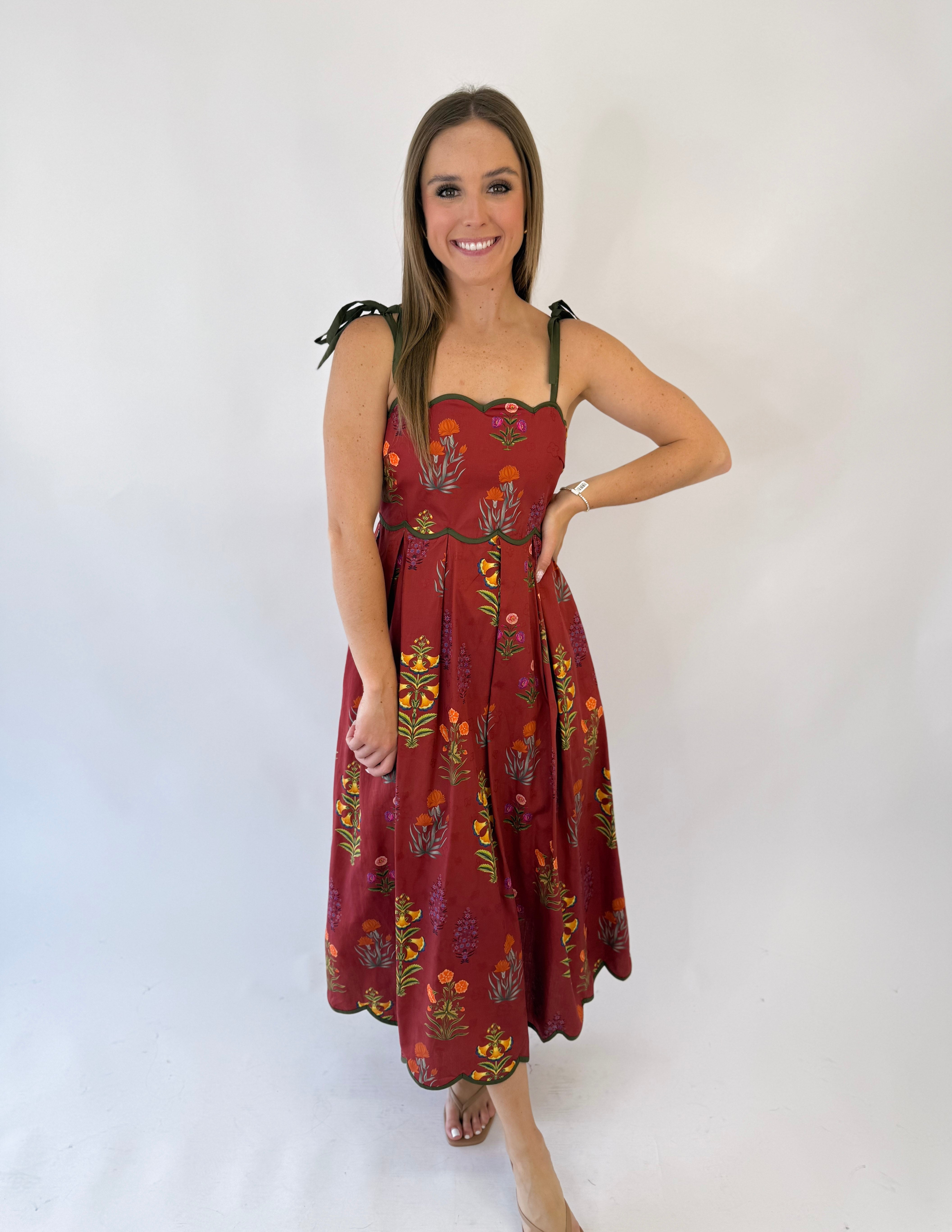 Crimson Garden Dress