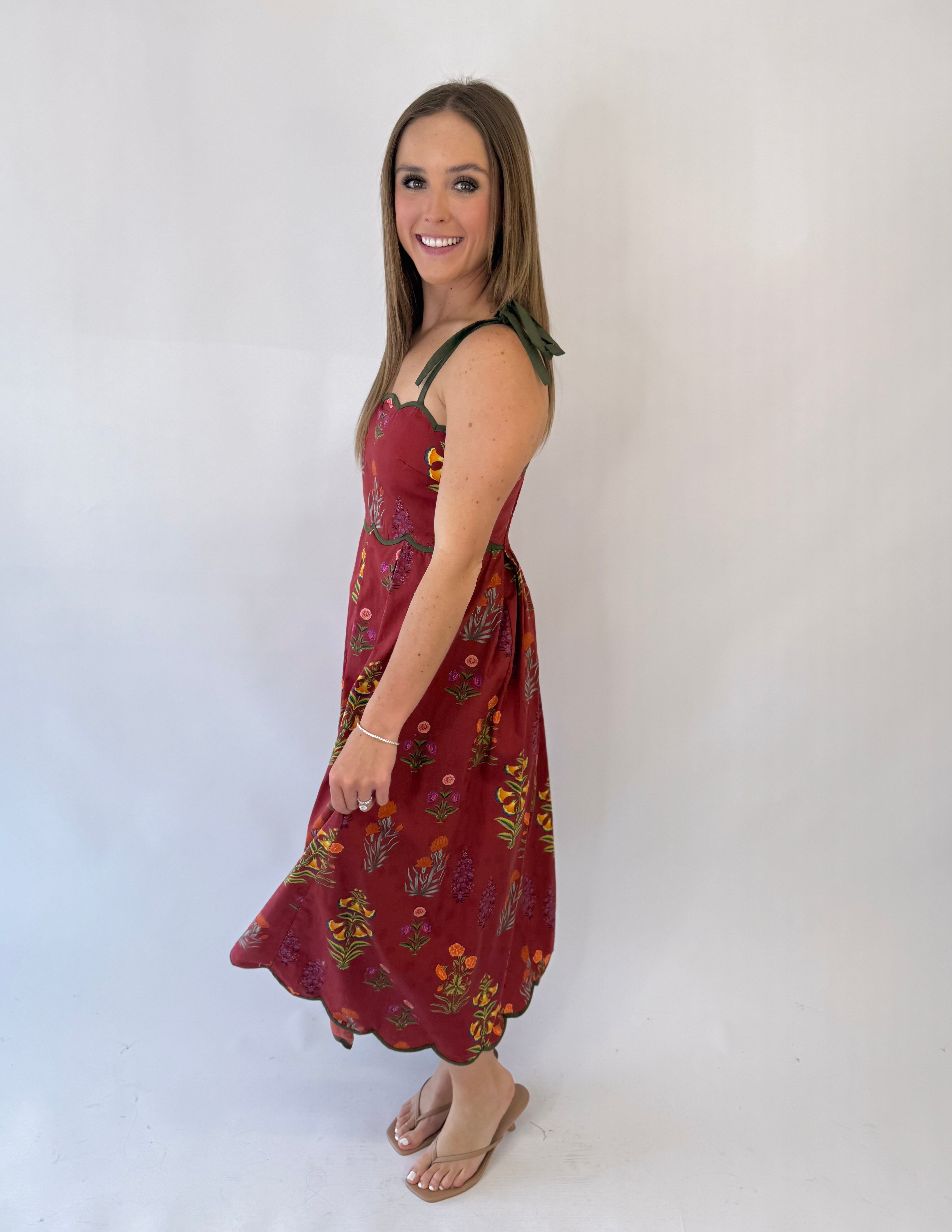 Crimson Garden Dress