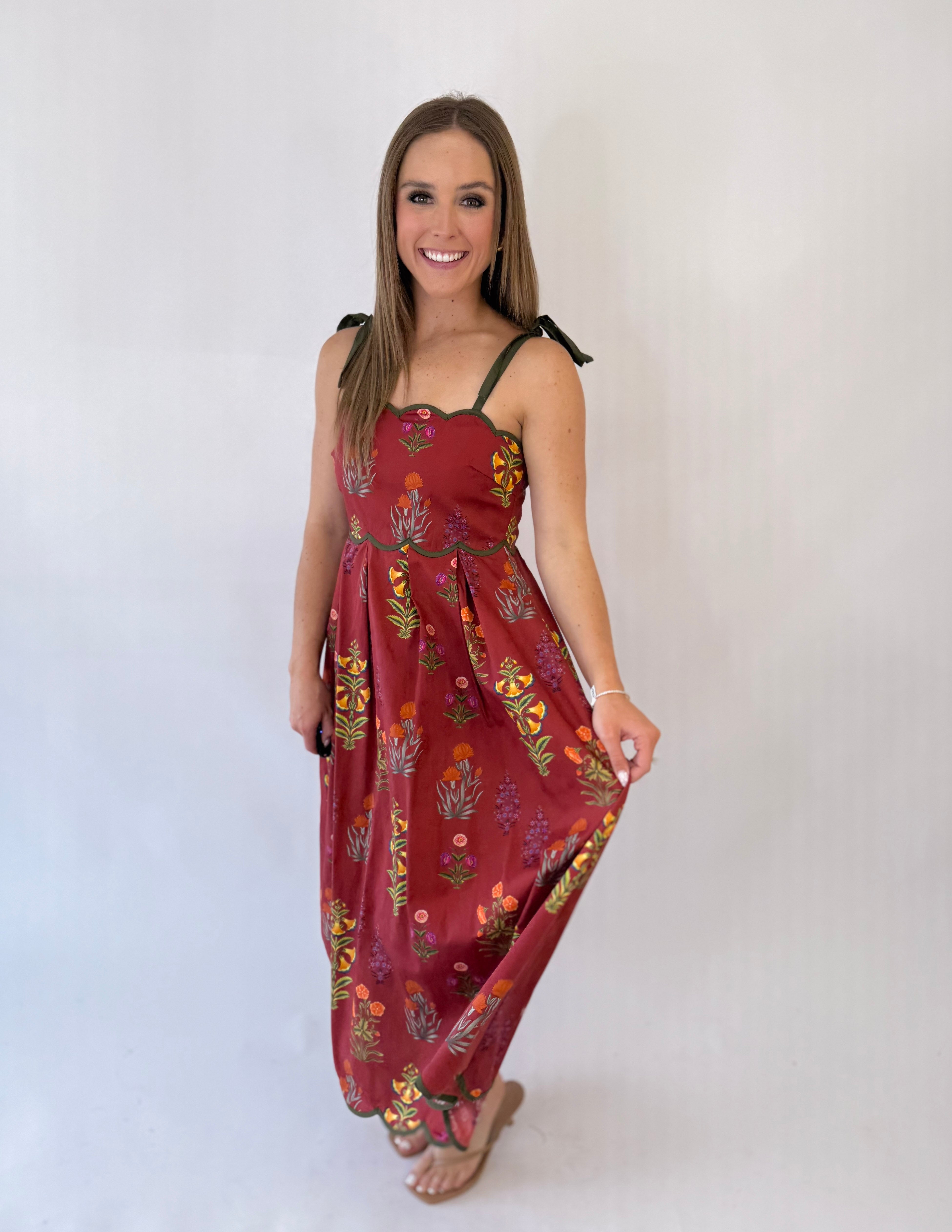 Crimson Garden Dress